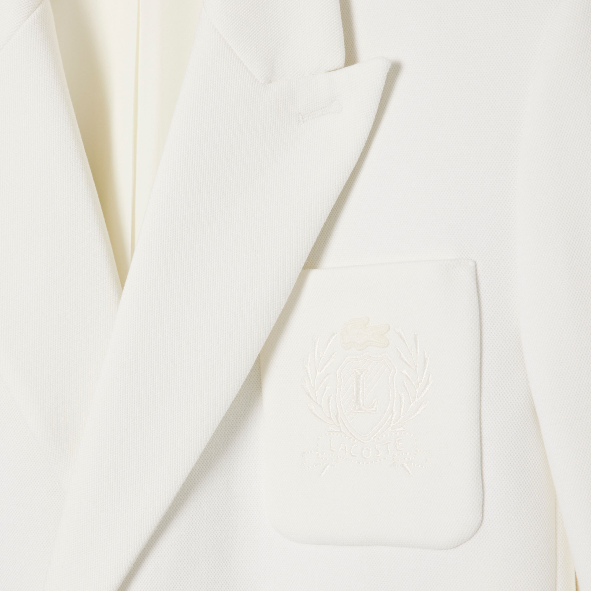Lacoste Erkek Classic Fit Beyaz Ceket