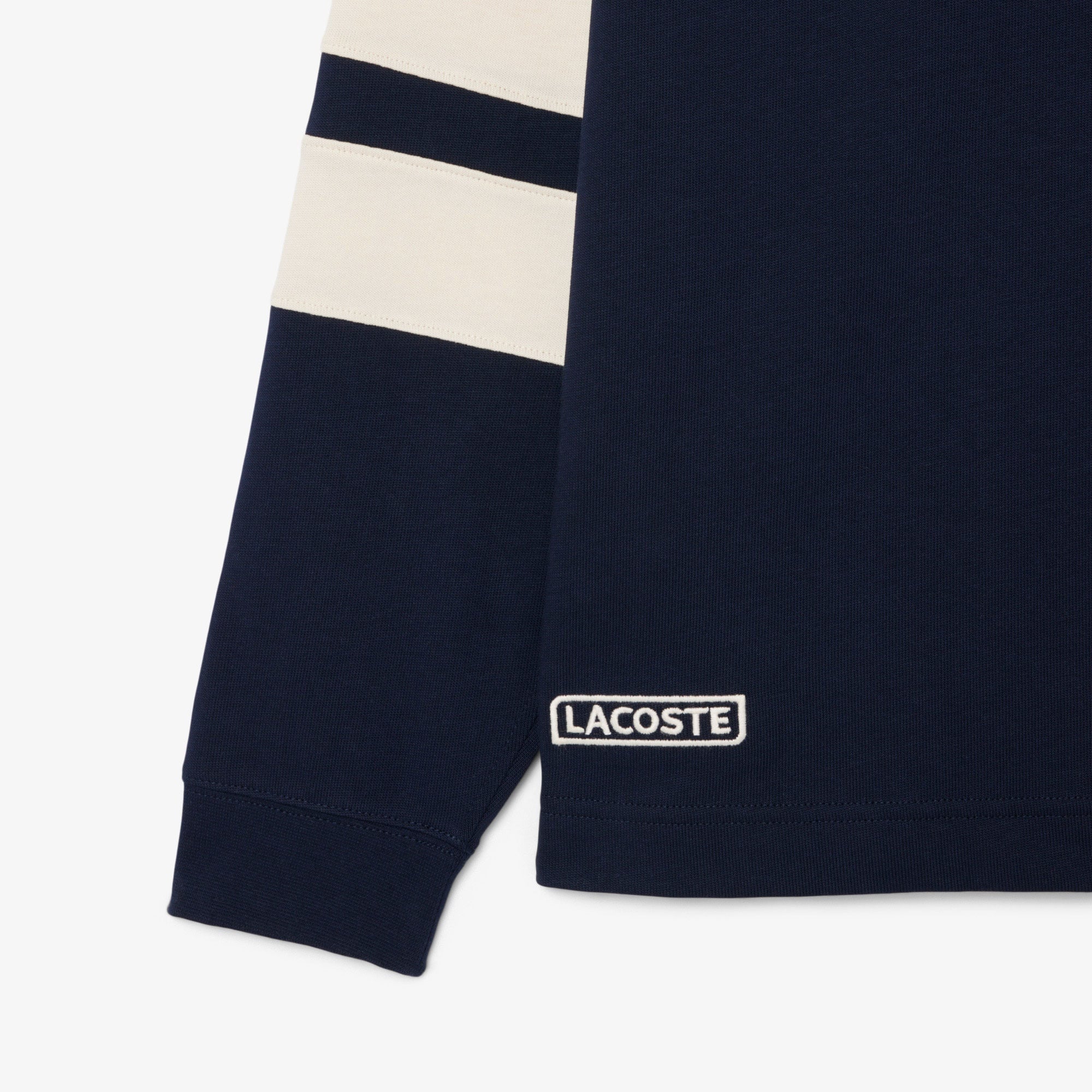 Lacoste Erkek Classic Fit Uzun Kollu Polo Yaka Renk Bloklu Lacivert Rugby Polo