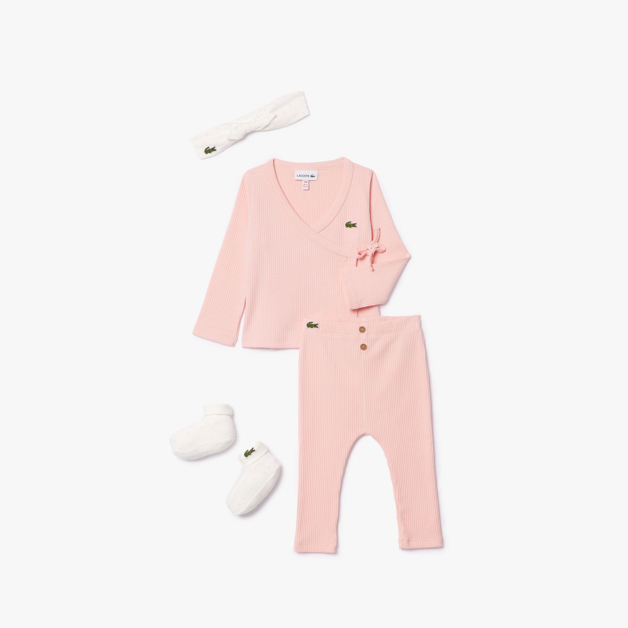 Lacoste Kız Çocuk Pembe Pijama Takımı