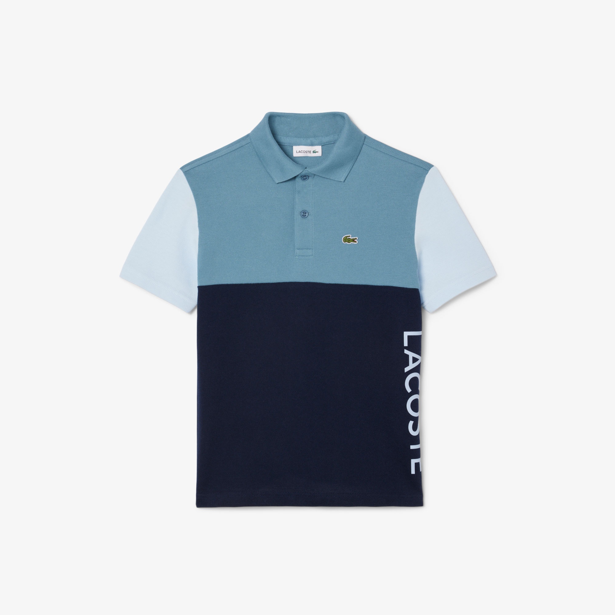 Lacoste Çocuk Renk Bloklu Lacivert Polo