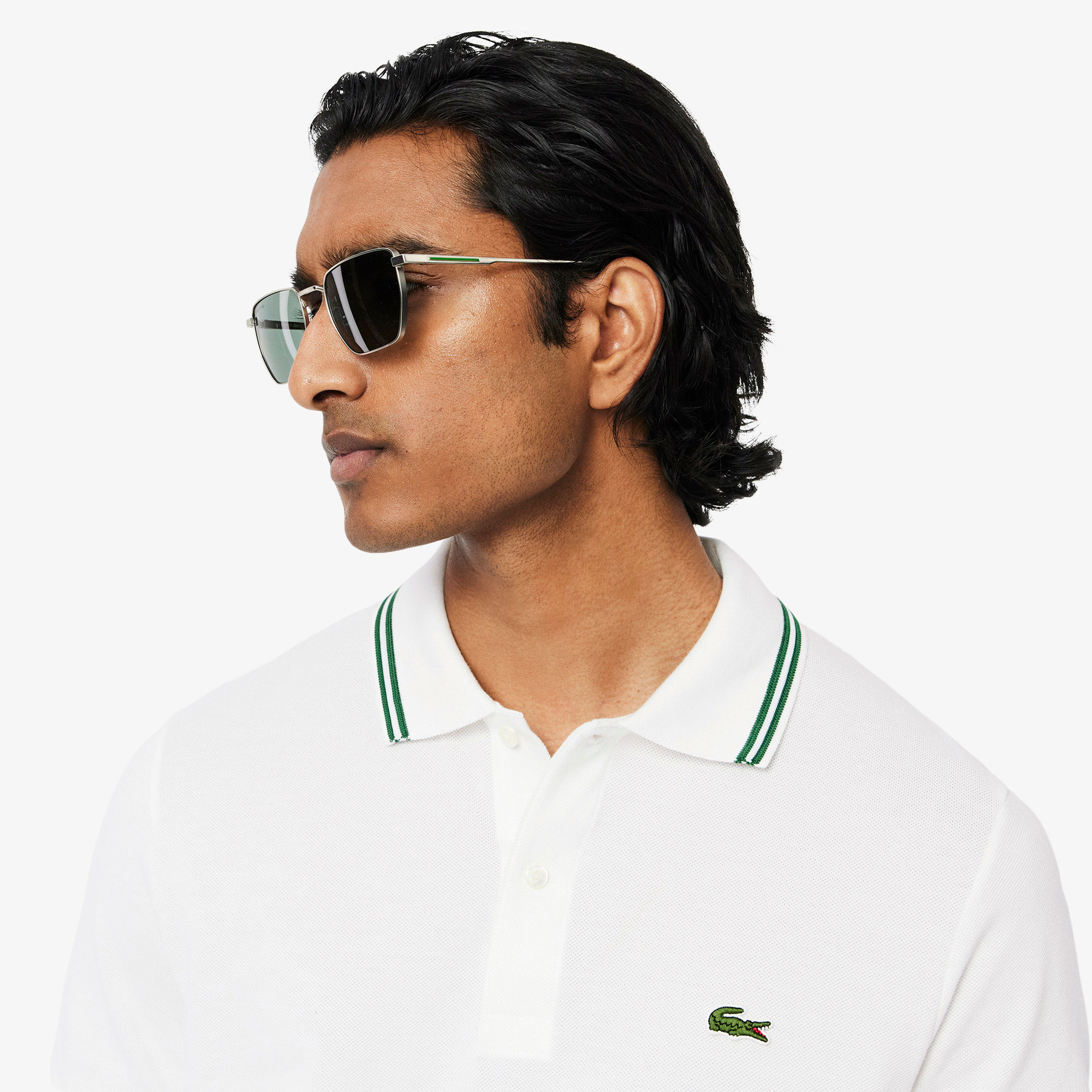 Lacoste L.12.12 Erkek Regular Fit Beyaz Polo görsel 2