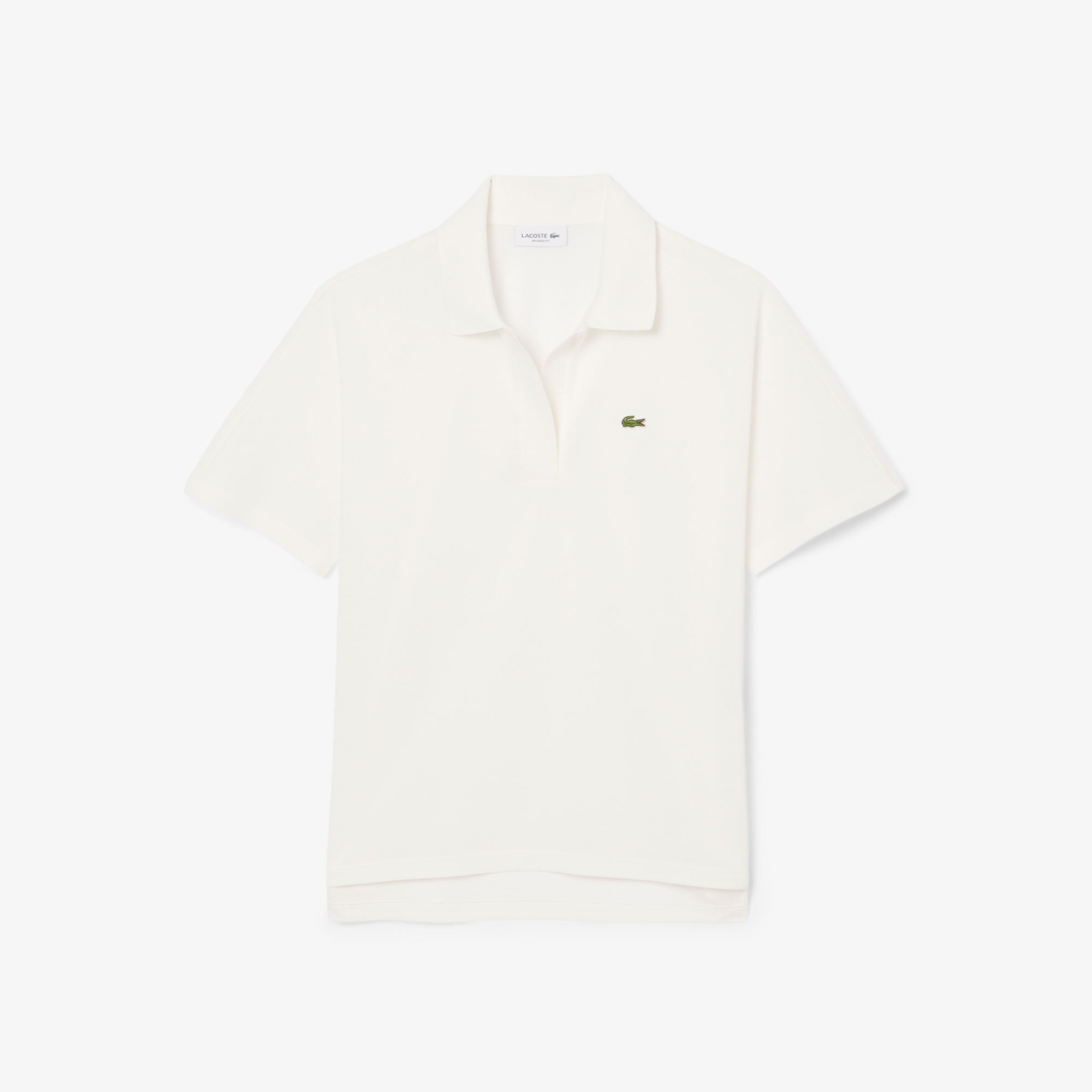 Kadın Relaxed Fit Krem Polo