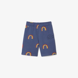 Lacoste Çocuk Desenli Lacivert Şort Lacivert