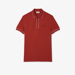 Lacoste Paris Erkek Regular Fit Organik Pamuk Kahverengi Polo Kahverengi