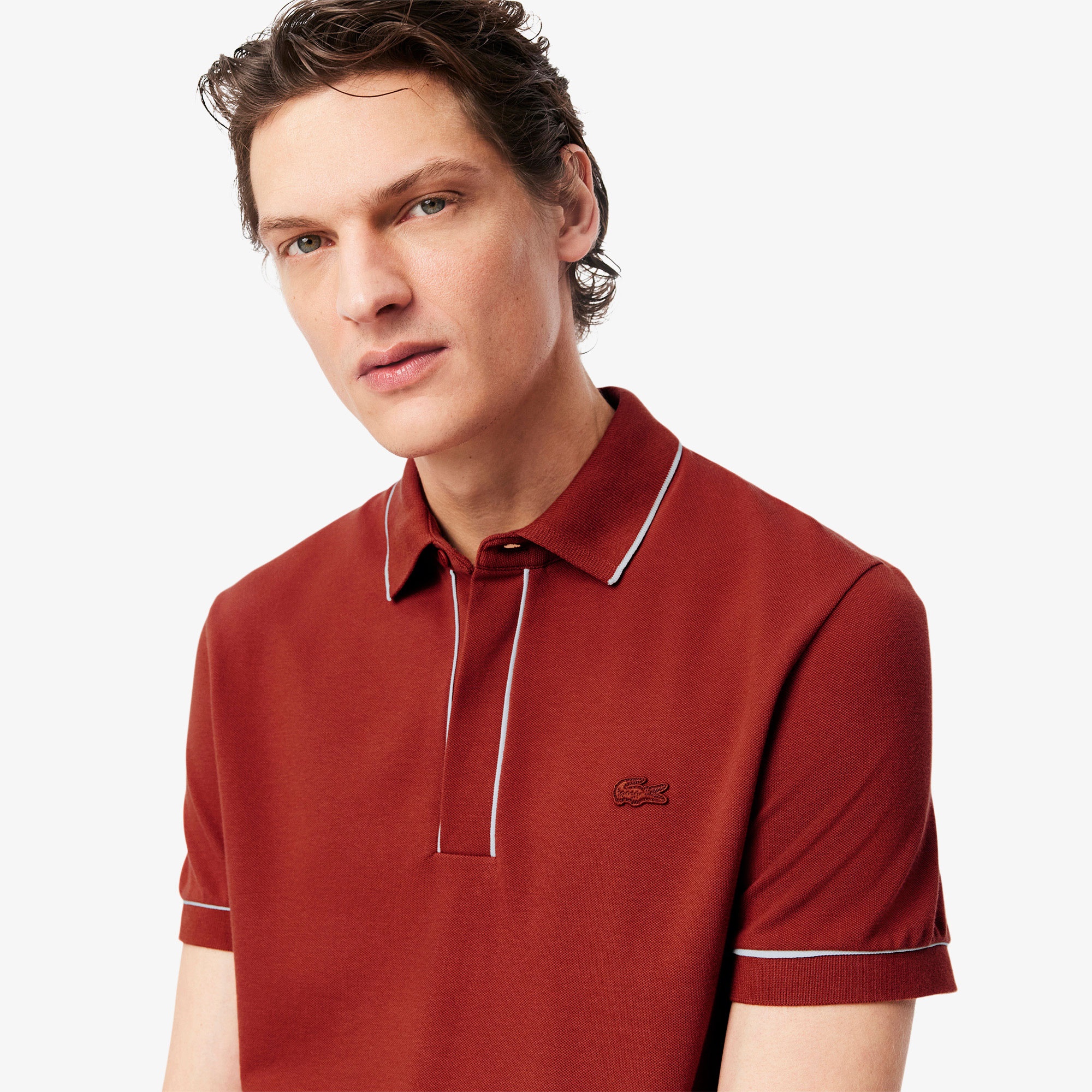 Lacoste Paris Erkek Regular Fit Organik Pamuk Kahverengi Polo