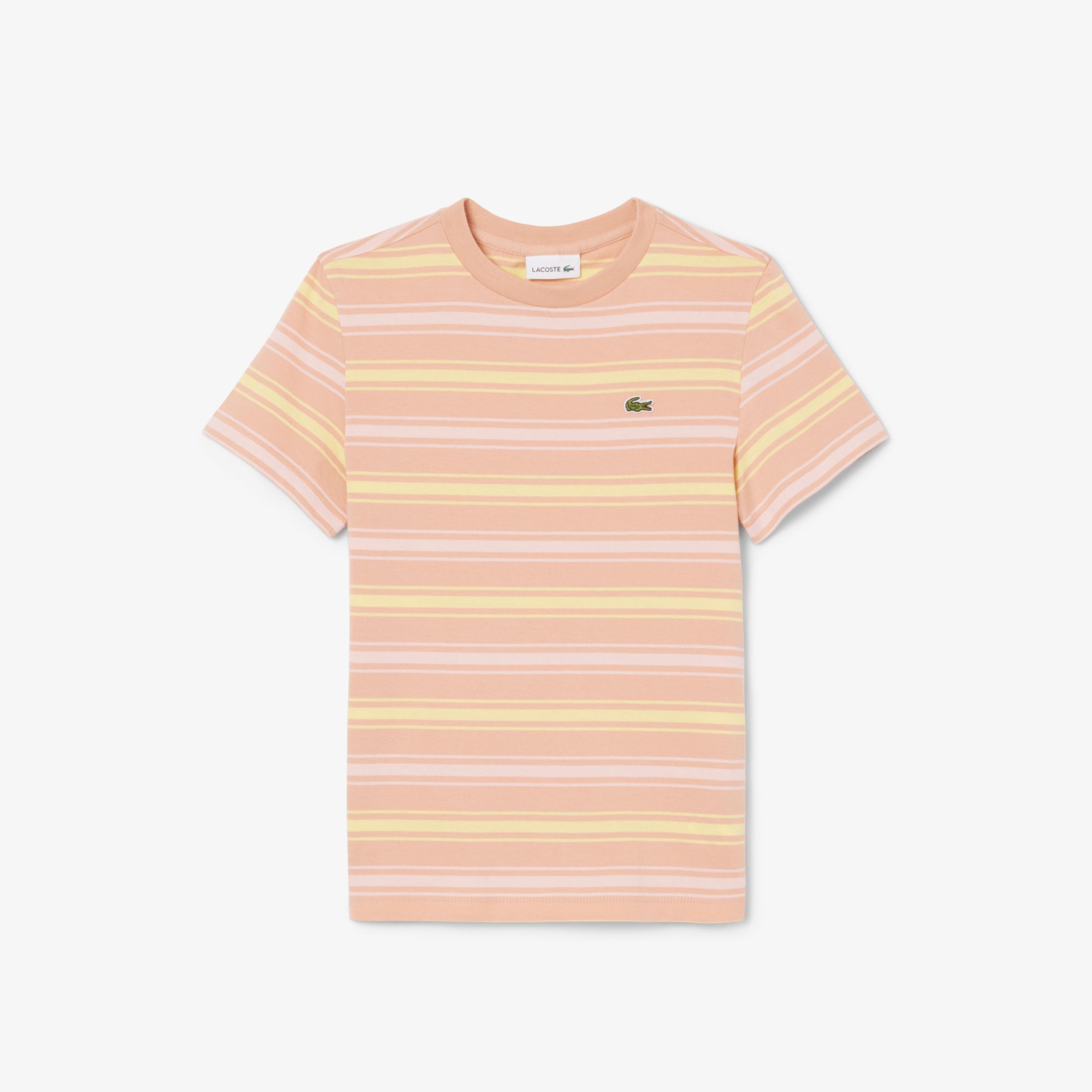 Çocuk Bisiklet Yaka Çizgili Kahverengi T-Shirt