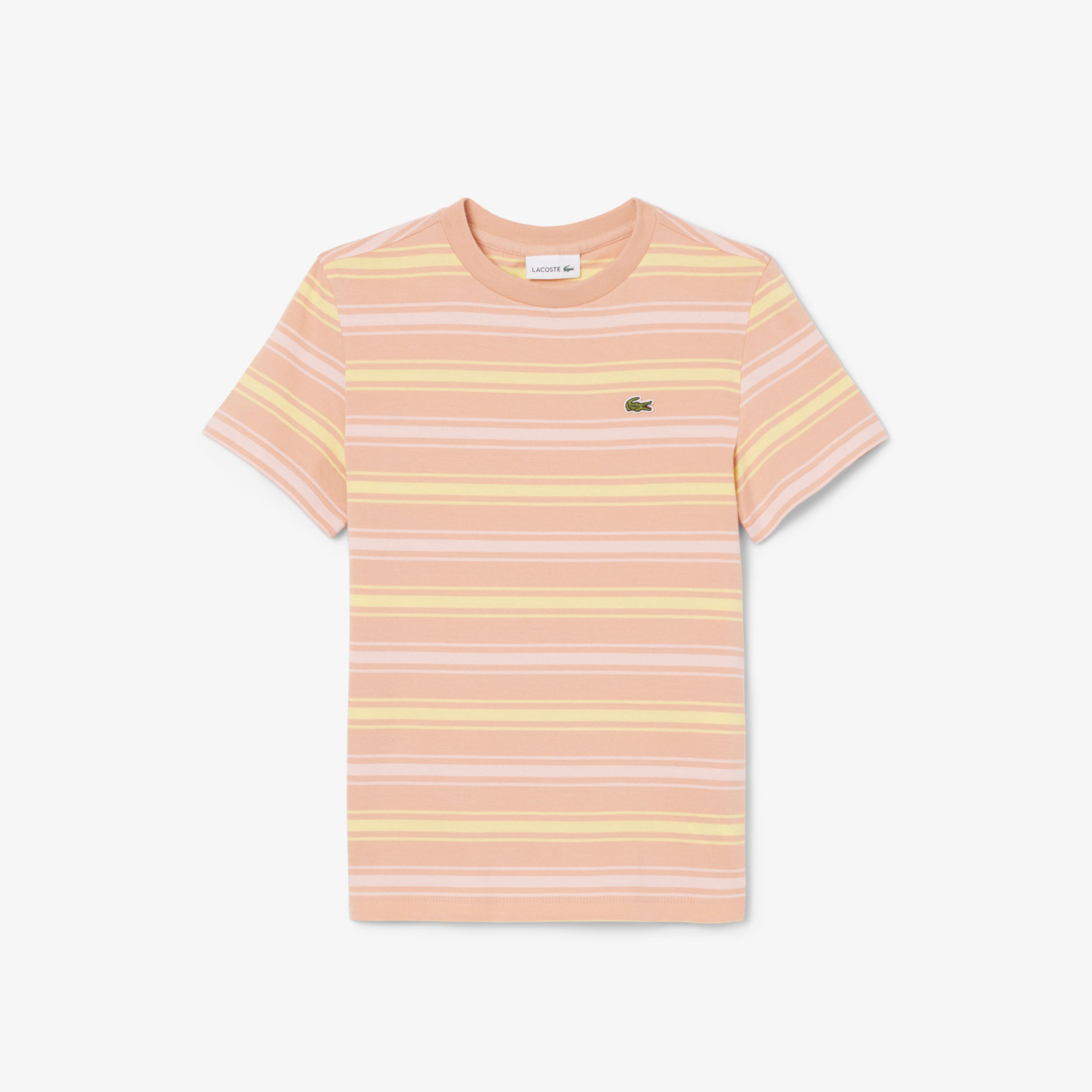 Çocuk Bisiklet Yaka Çizgili Kahverengi T-Shirt