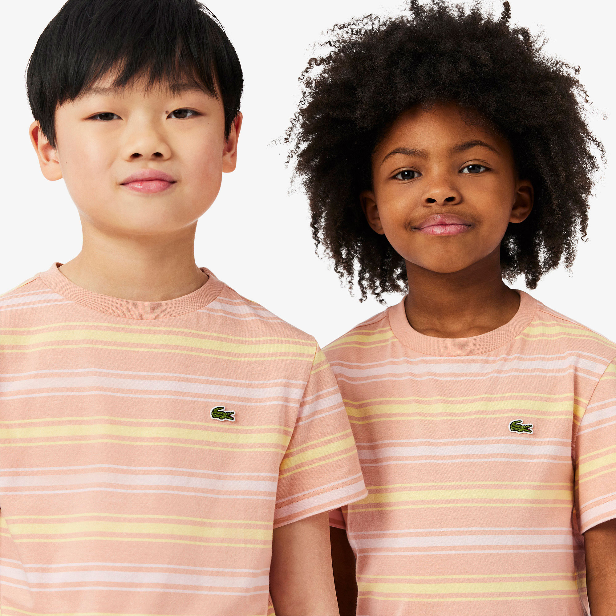 Lacoste Çocuk Bisiklet Yaka Çizgili Kahverengi T-Shirt görsel 2