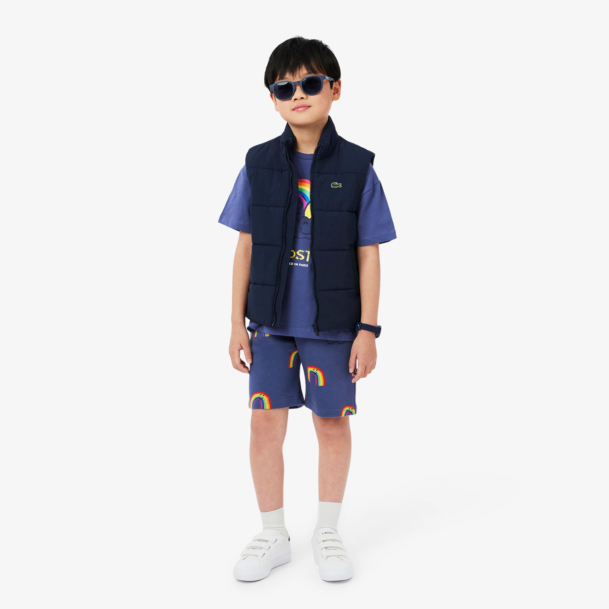 Lacoste Çocuk Bisiklet Yaka Mavi T-shirt görsel 6
