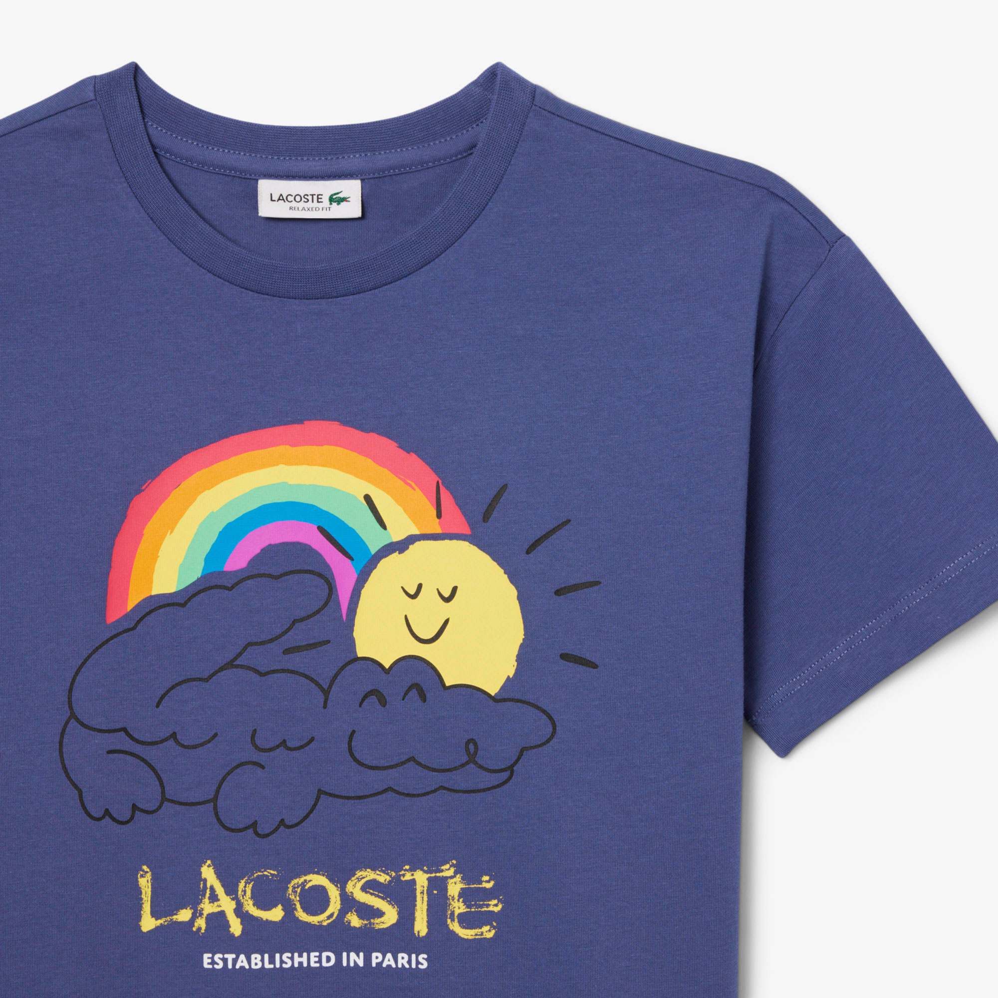 Lacoste Çocuk Bisiklet Yaka Mavi T-shirt görsel 7