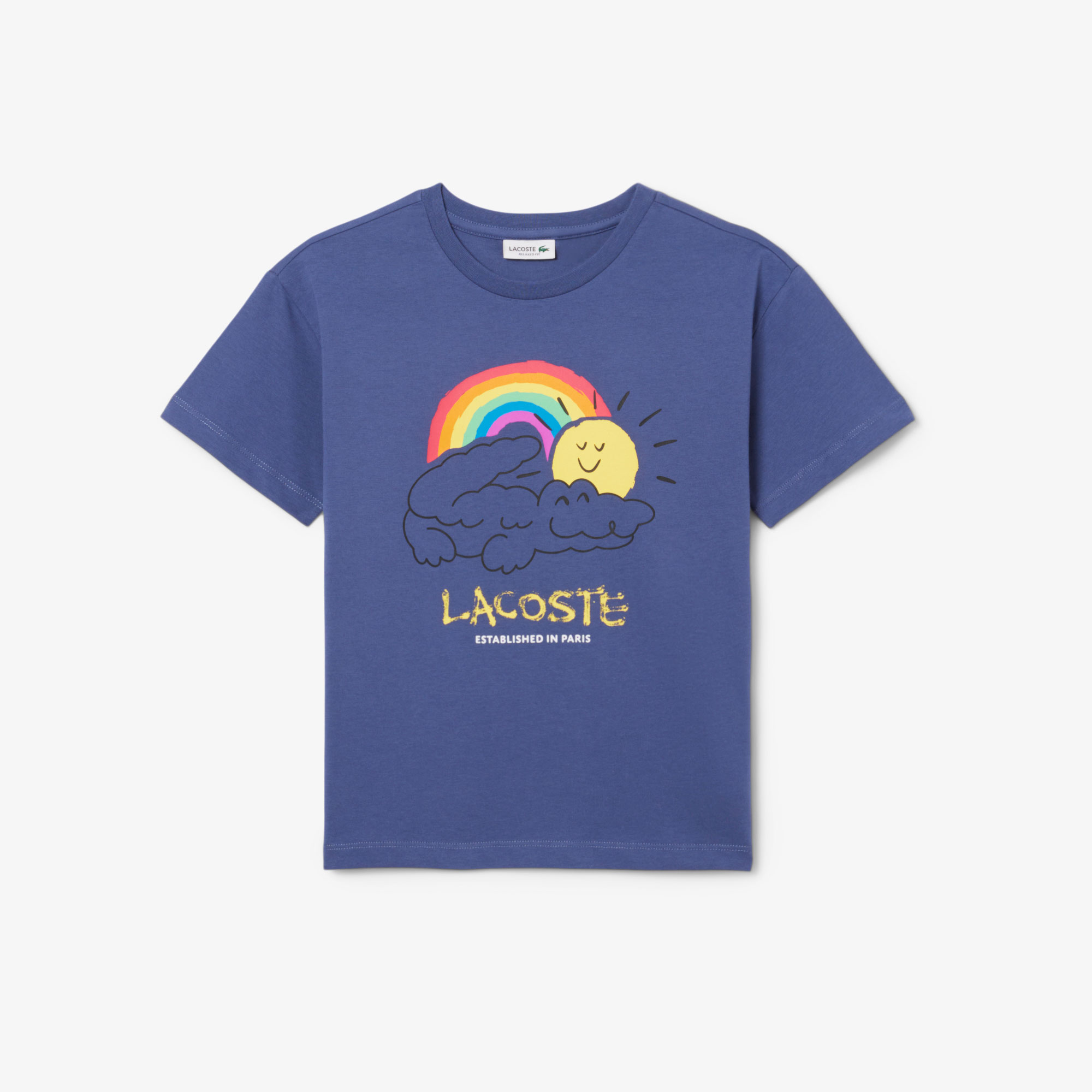 Lacoste Çocuk Bisiklet Yaka Mavi T-shirt görsel 4