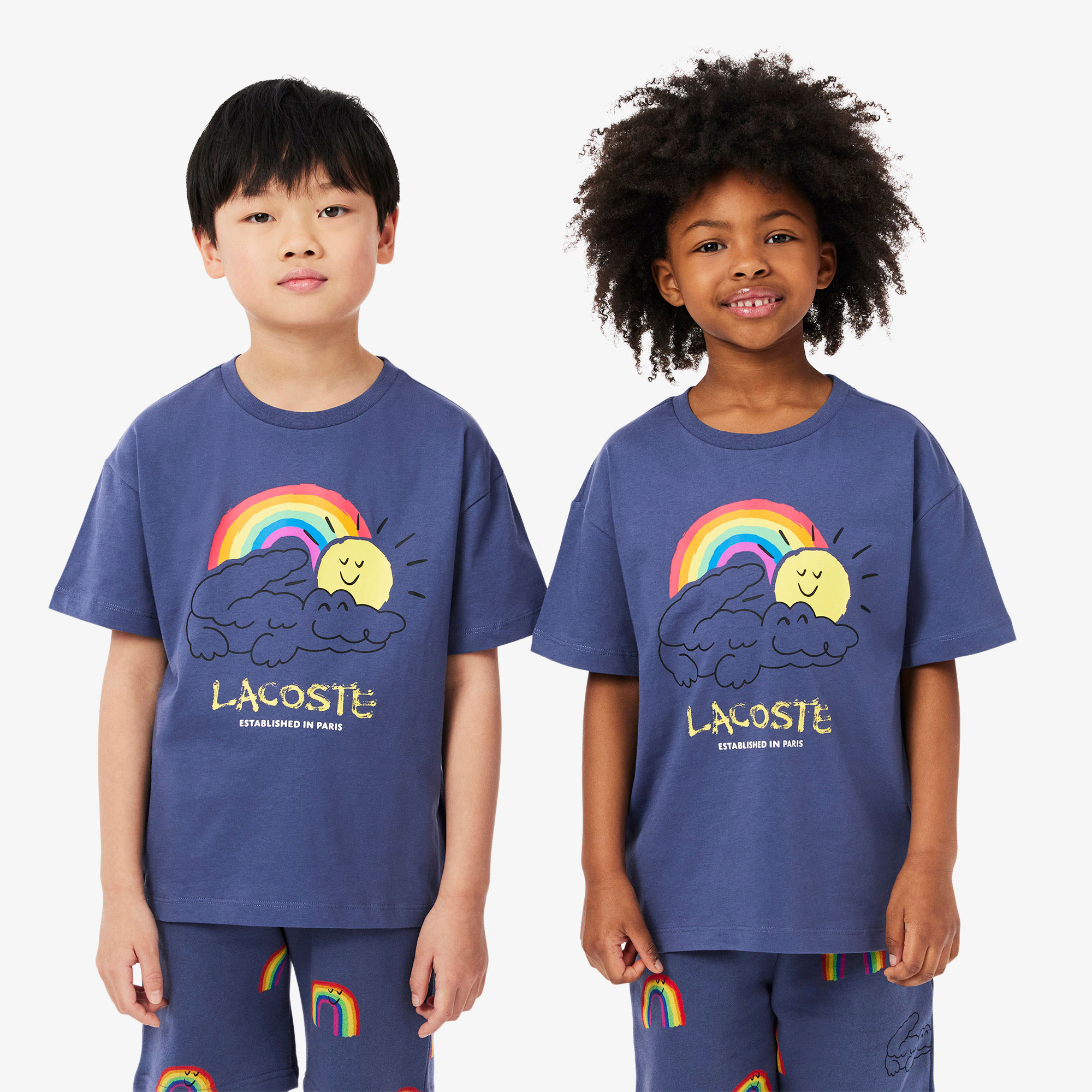 Lacoste Çocuk Bisiklet Yaka Mavi T-shirt