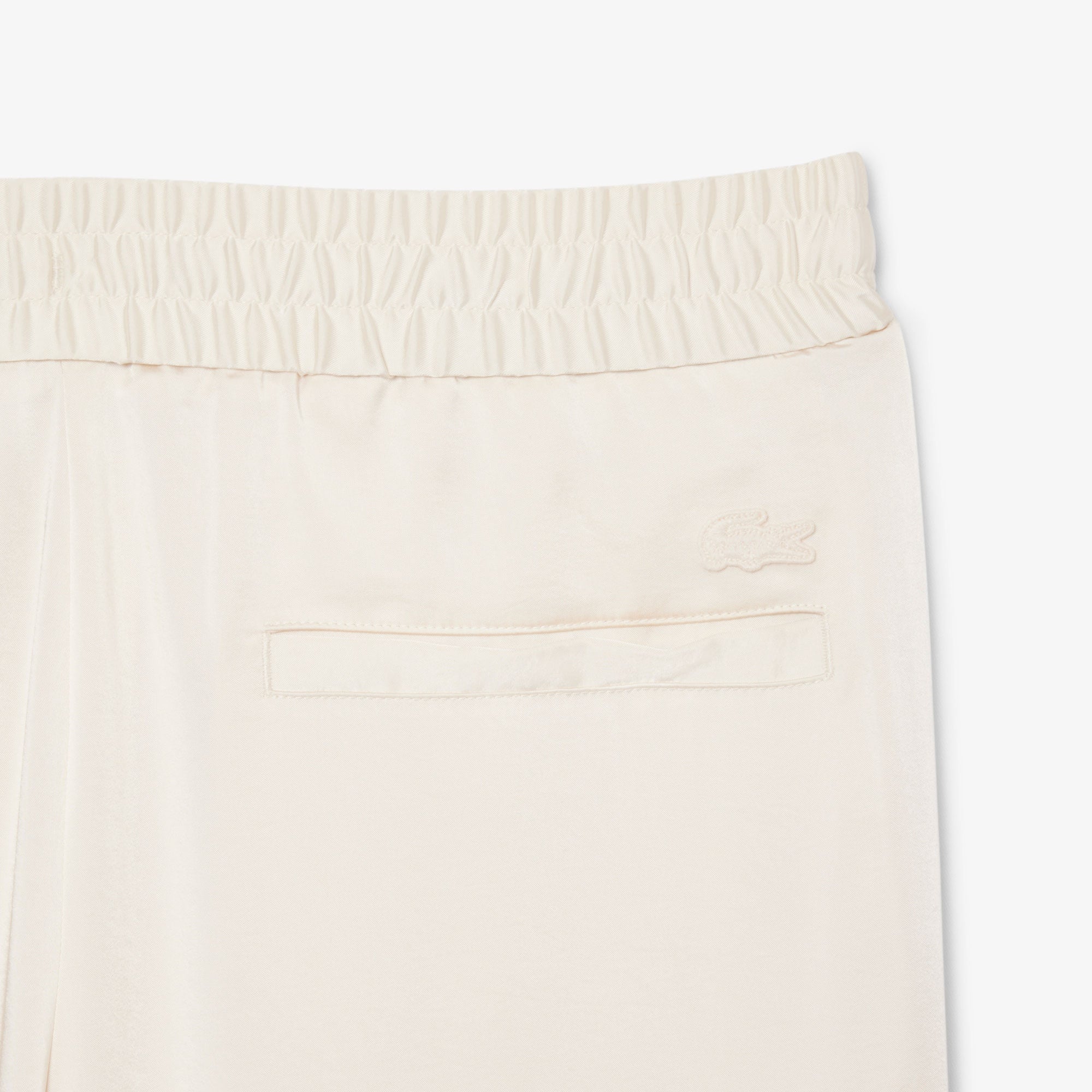 Lacoste Kadın Oversized Fit Krem Pantolon