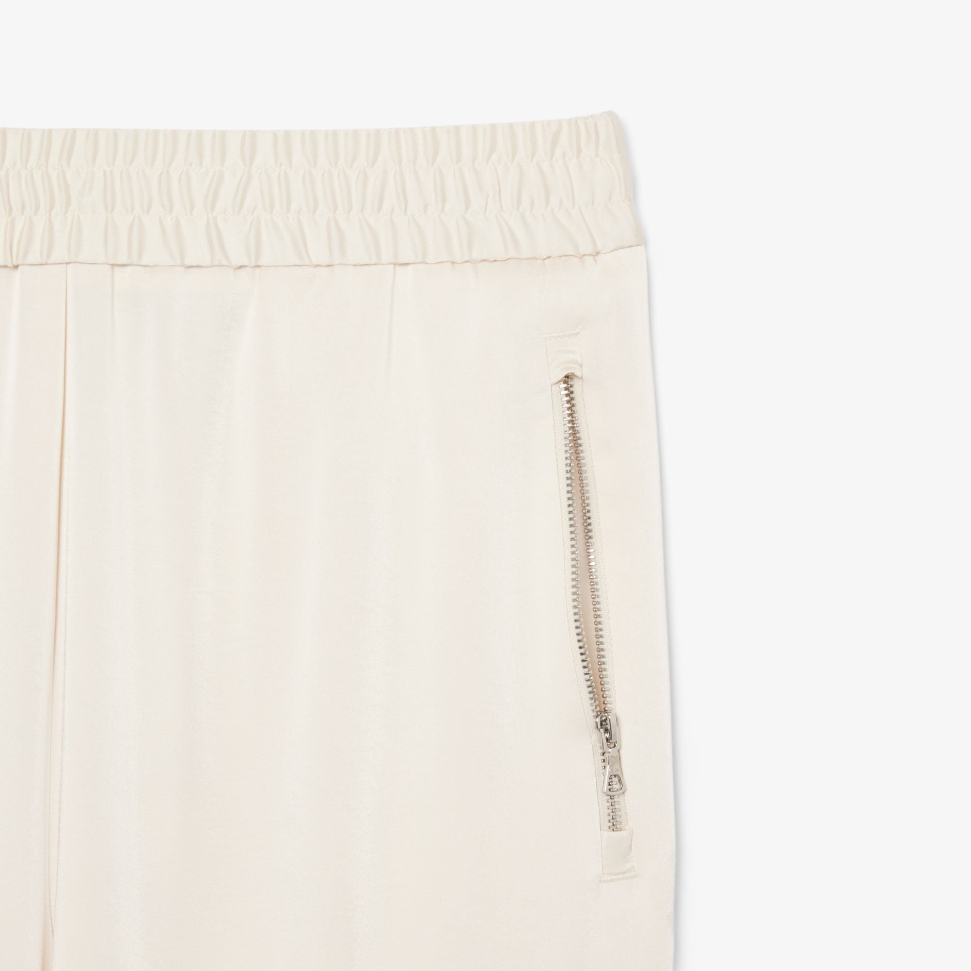 Lacoste Kadın Oversized Fit Krem Pantolon