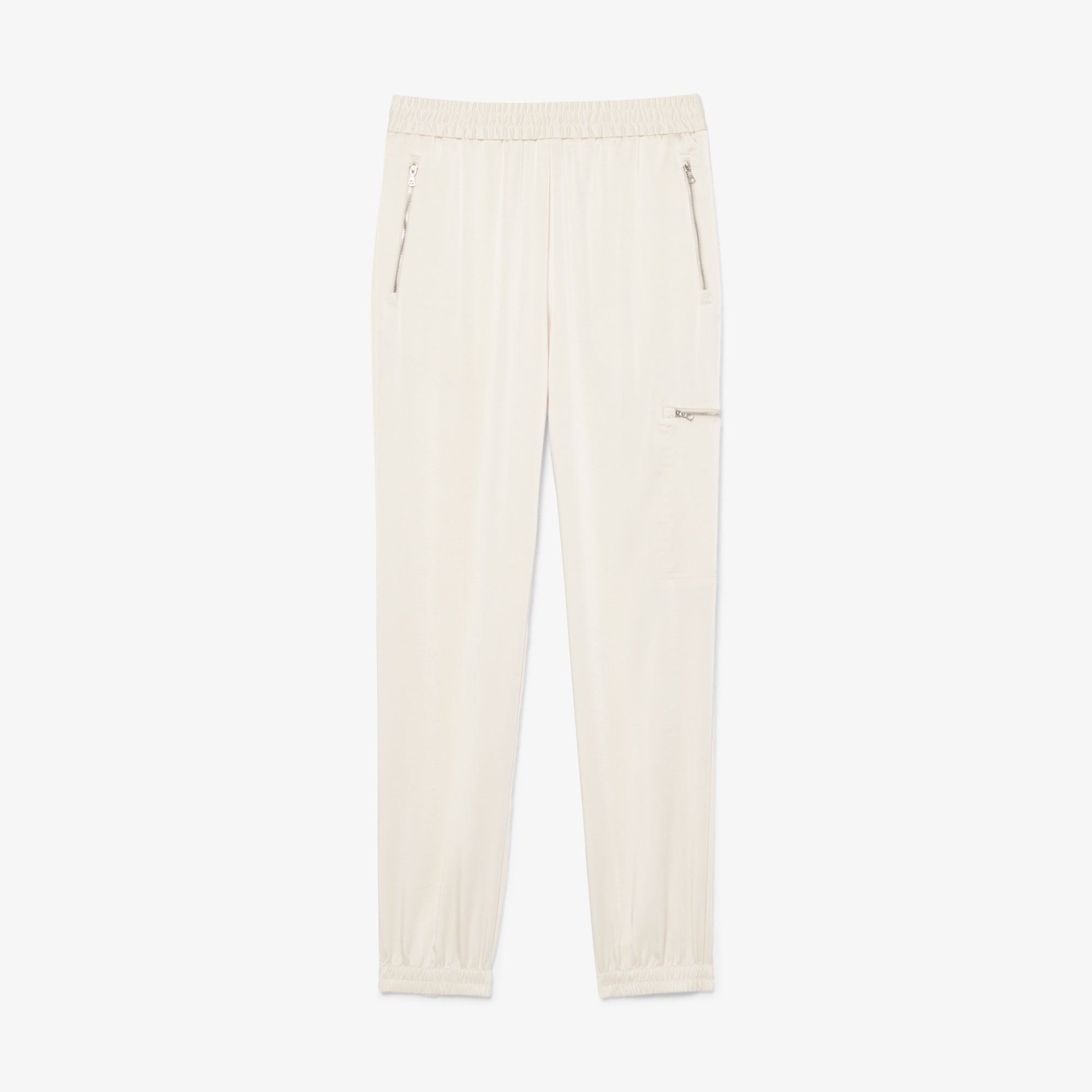 Lacoste Kadın Oversized Fit Krem Pantolon