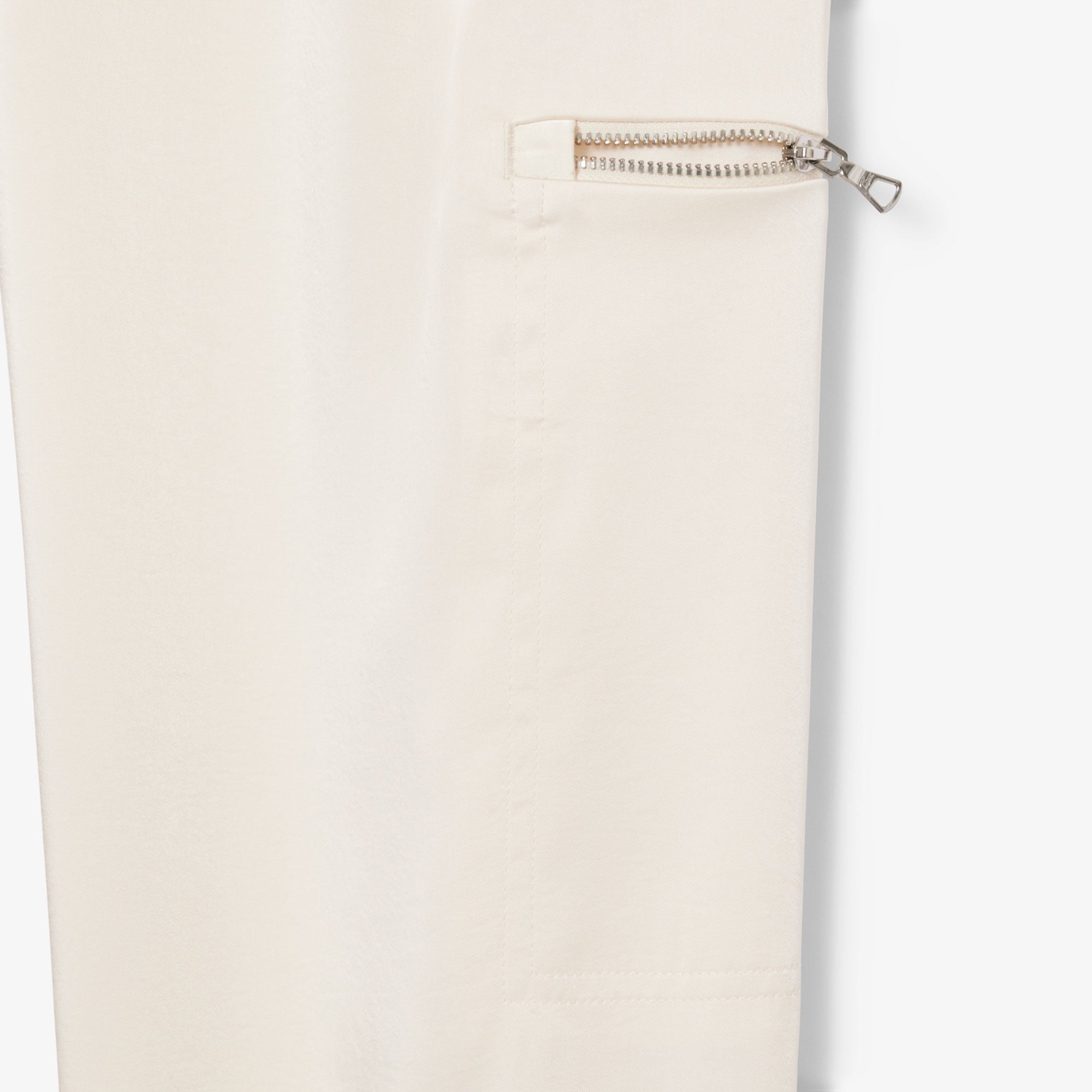 Lacoste Kadın Oversized Fit Krem Pantolon