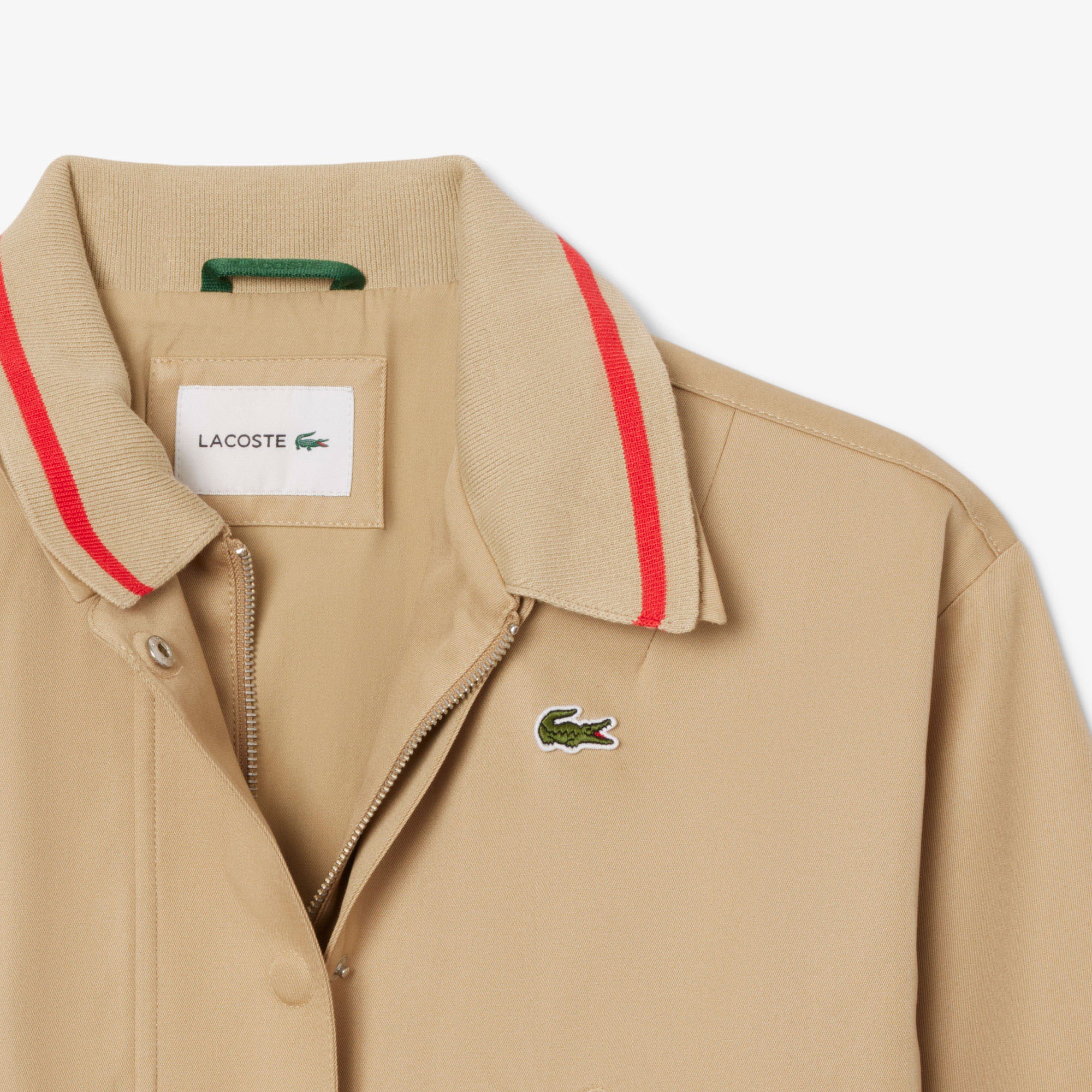 Lacoste Kadın Oversized Fit Bej Ceket