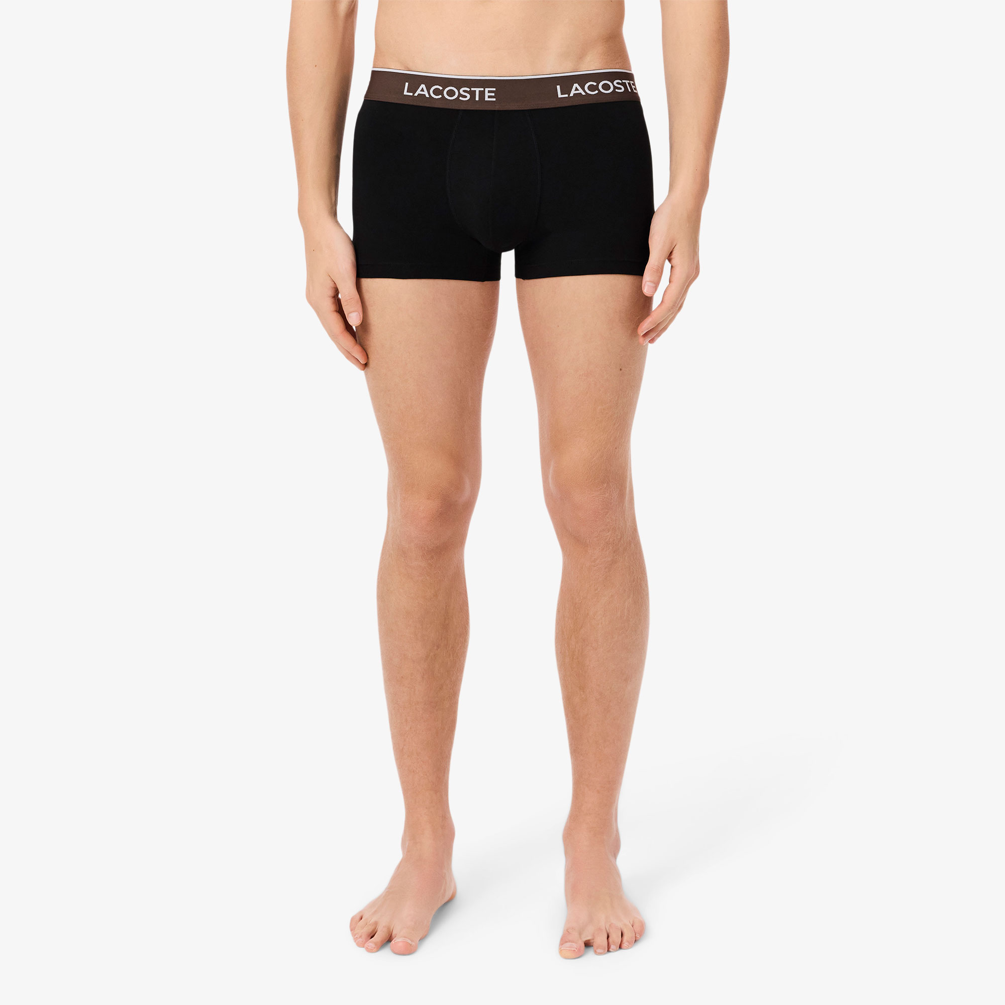 Lacoste Erkek 3'lü Siyah Boxer görsel 8