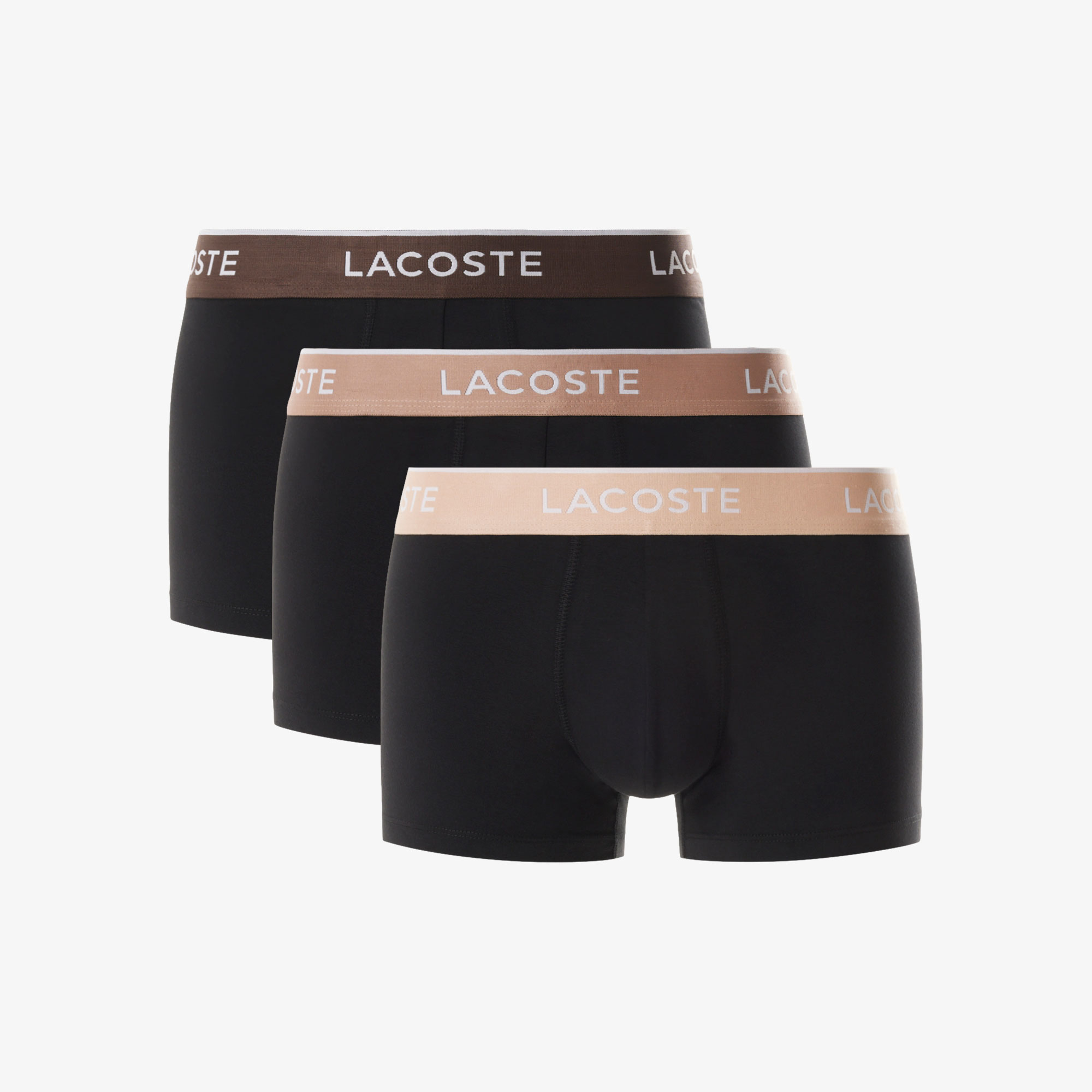 Lacoste Erkek 3'lü Siyah Boxer görsel 5