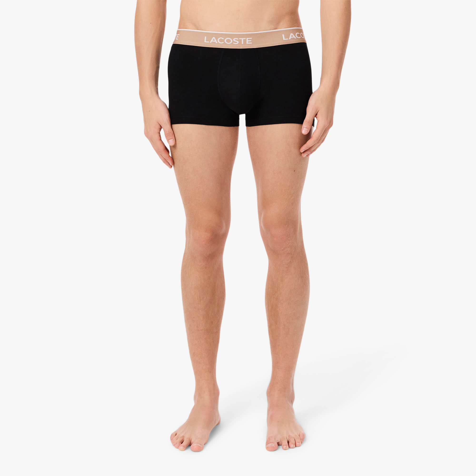 Lacoste Erkek 3'lü Siyah Boxer görsel 4