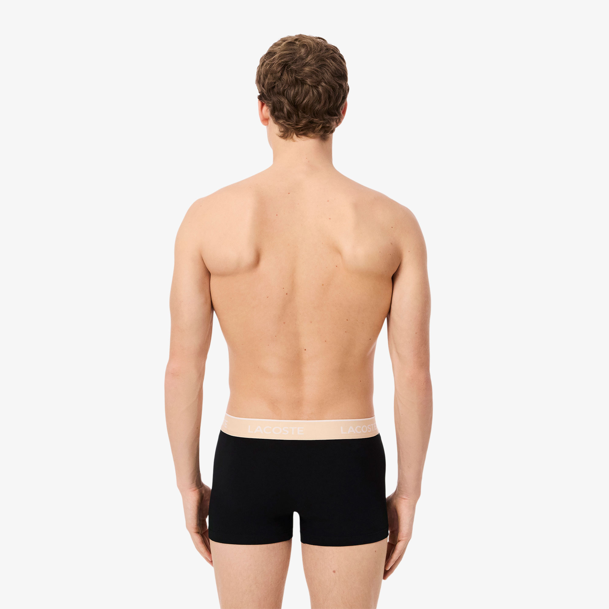 Lacoste Erkek 3'lü Siyah Boxer görsel 3