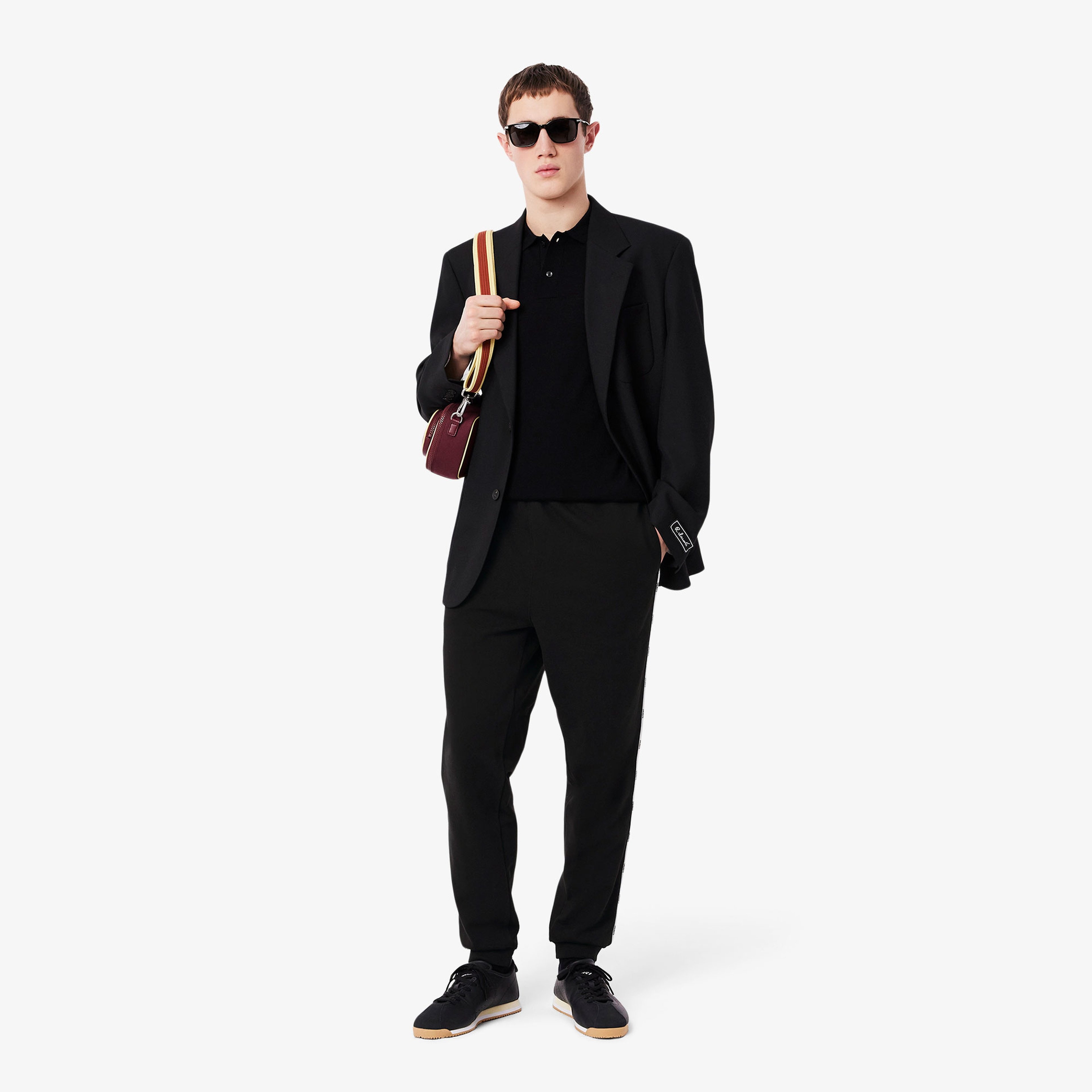 Erkek Tapered Fit Siyah Eşofman Altı