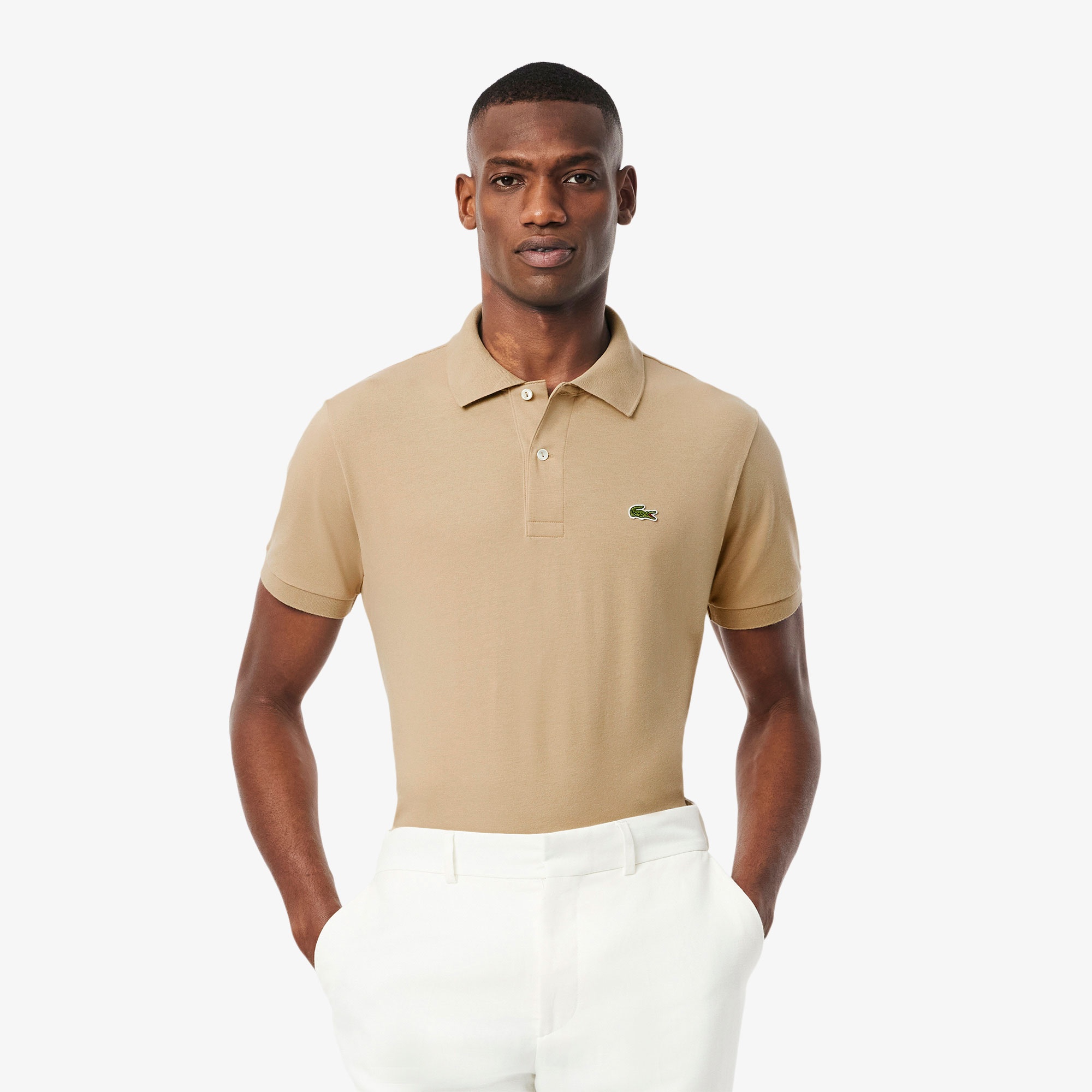 Lacoste L.12.12 Light Erkek Classic Fit Bej Polo