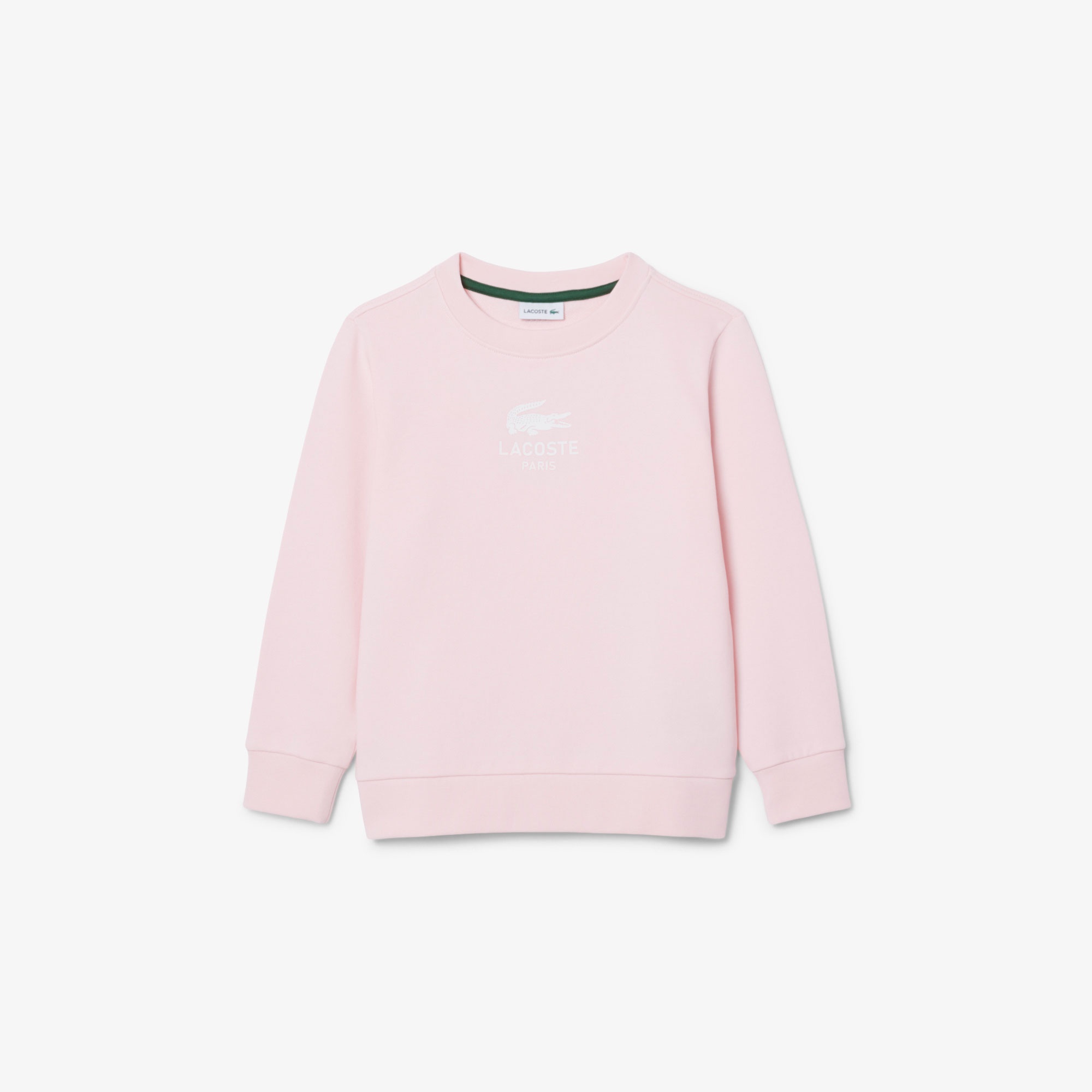 Çocuk Bisiklet Yaka Açık Pembe Sweatshirt