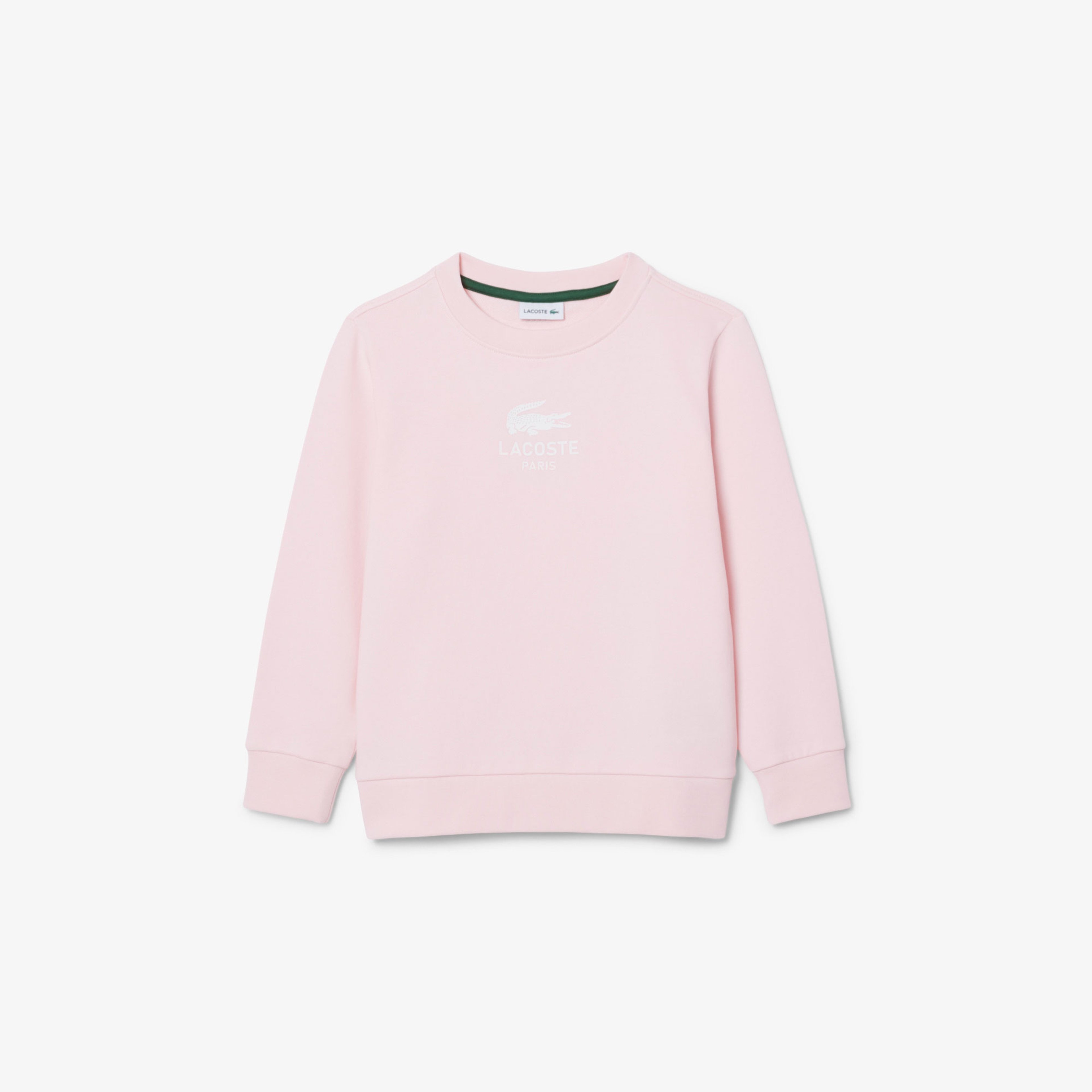 Çocuk Bisiklet Yaka Açık Pembe Sweatshirt