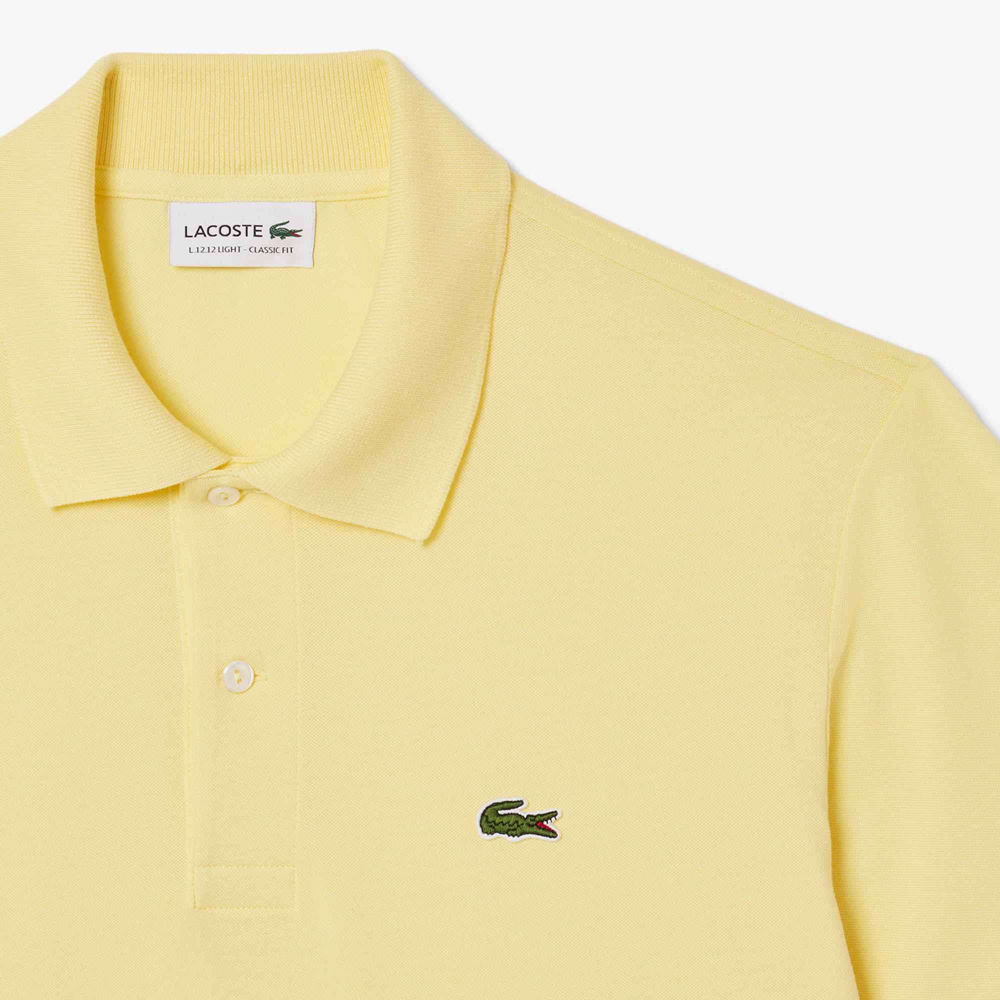 Lacoste L.12.12 Light Erkek Classic Fit Sarı Polo görsel 6