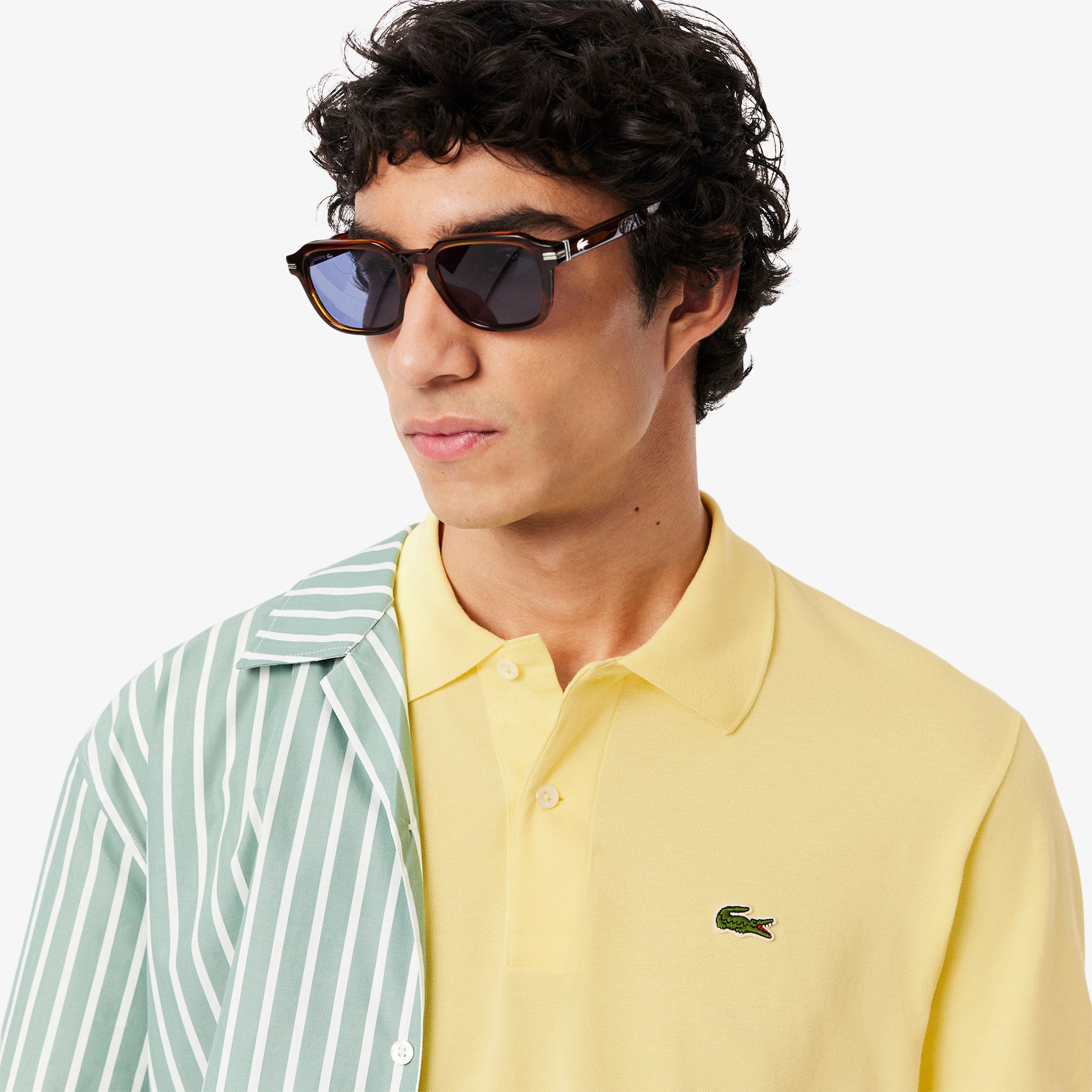 Lacoste L.12.12 Light Erkek Classic Fit Sarı Polo görsel 2