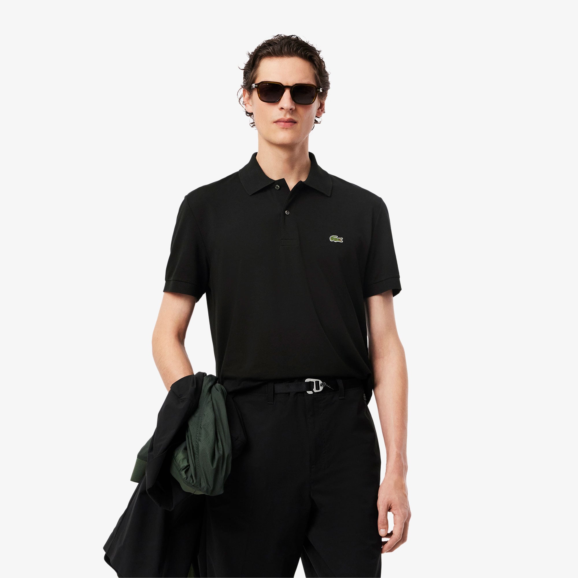 L.12.12 Light Erkek Classic Fit Siyah Polo PH9851-031 | Lacoste