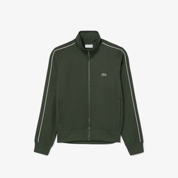 Lacoste Erkek Regular Fit Fermuarlı Koyu Yeşil Sweatshirt Yeşil
