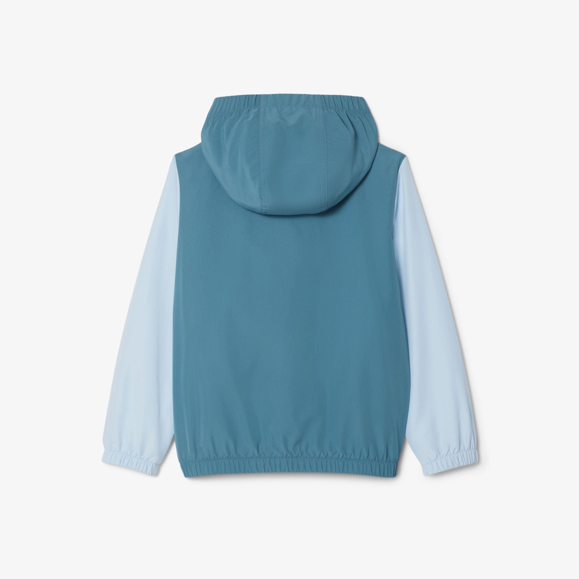 Çocuk Kapüşonlu Renk Bloklu Lacivert Ceket