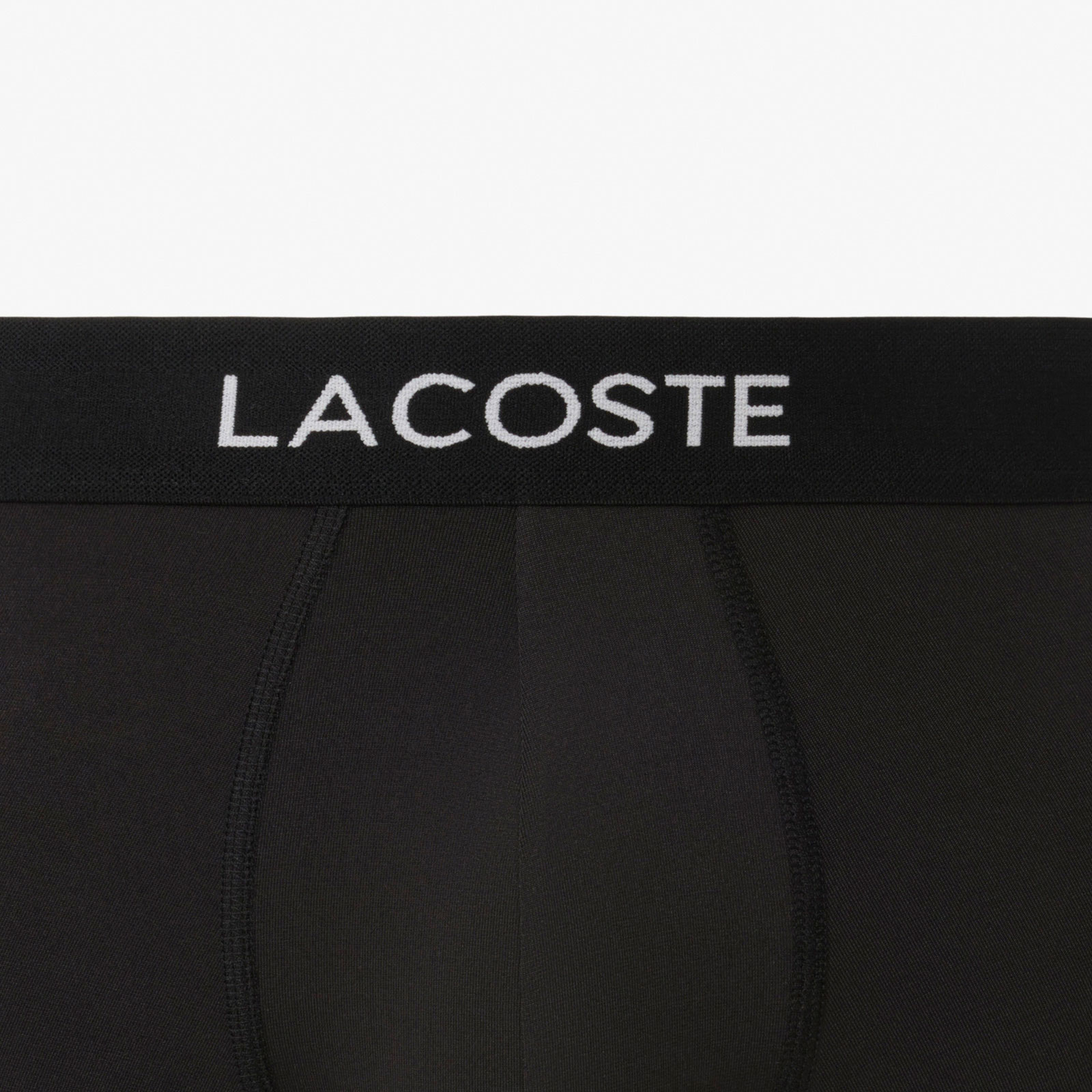 Lacoste Erkek 3'lü Siyah Boxer görsel 6