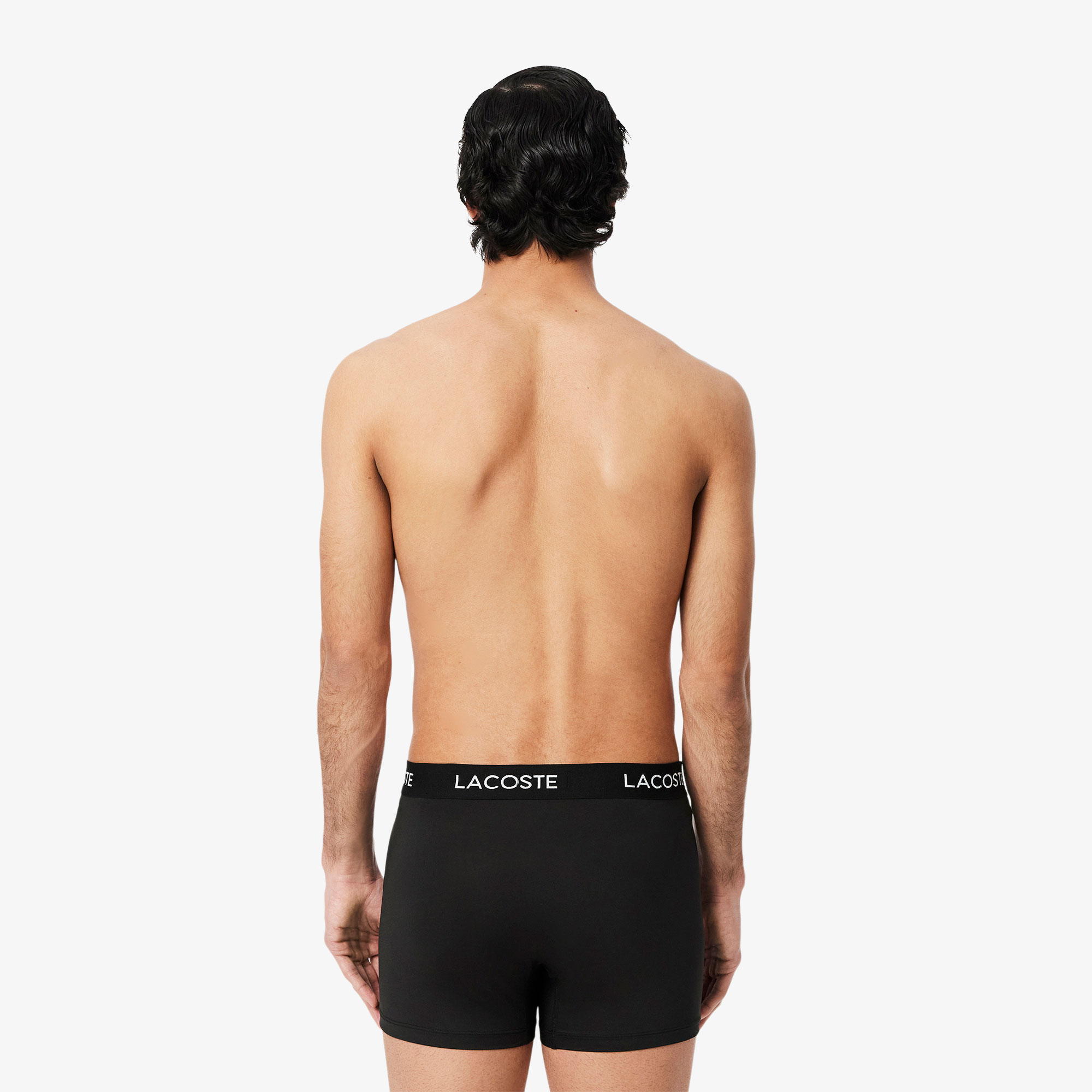 Lacoste Erkek 3'lü Siyah Boxer görsel 3