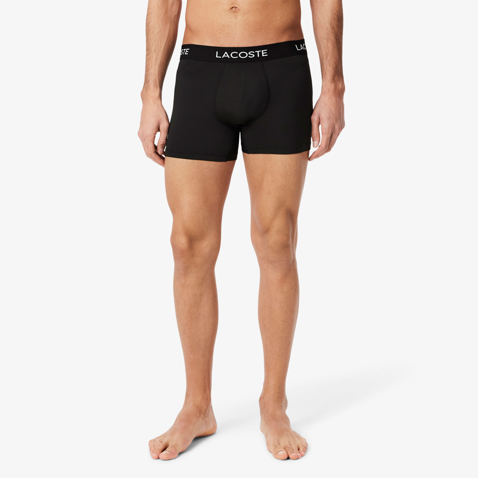 Lacoste Erkek 3'lü Siyah Boxer görsel 2