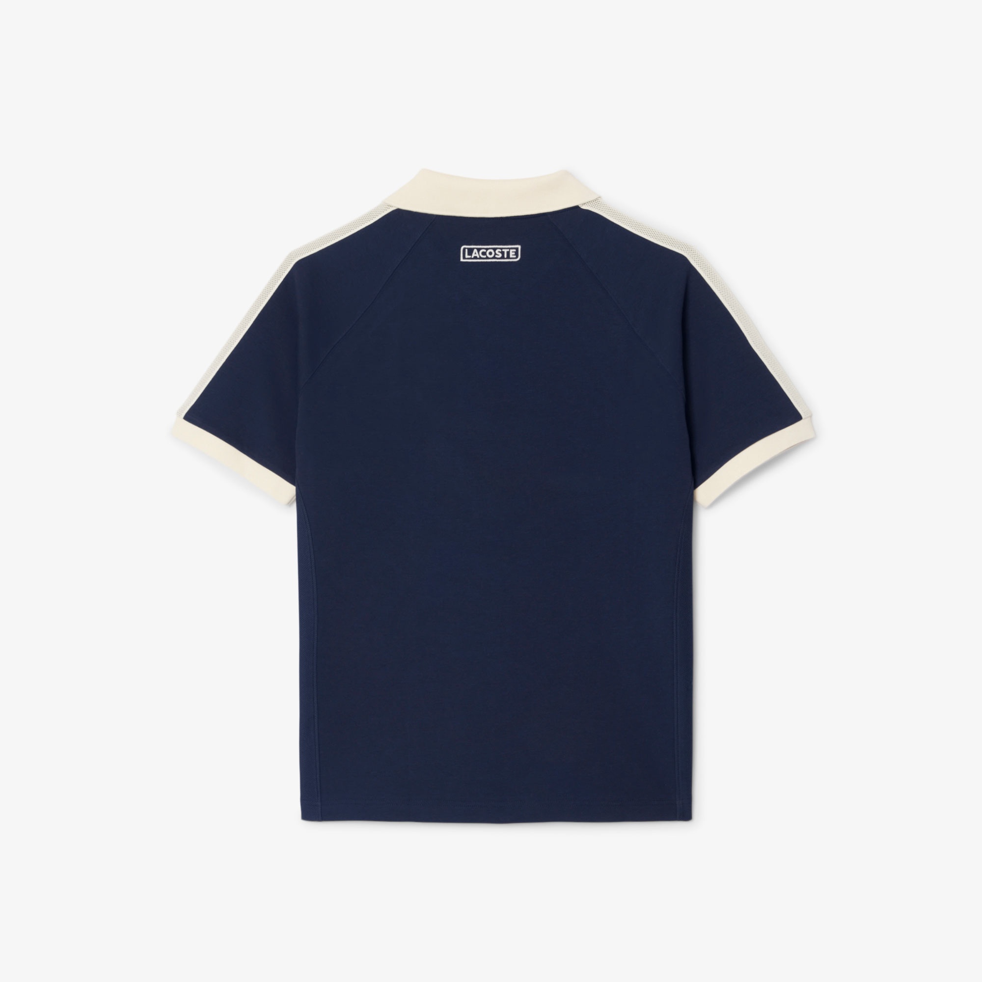 Lacoste Erkek Classic Fit Organik Pamuk Renk Bloklu Lacivert Polo
