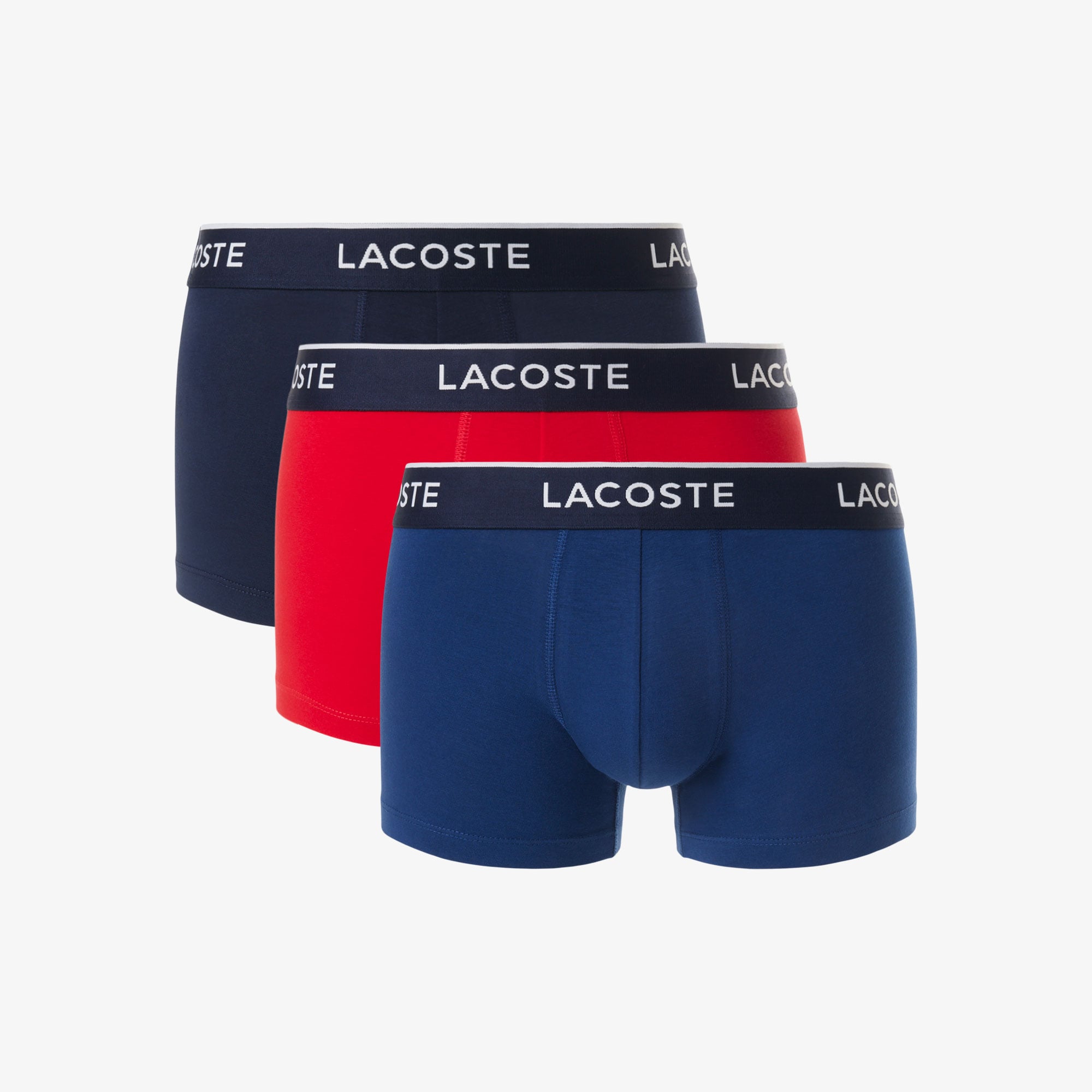 Lacoste Erkek 3'lü Renkli Boxer görsel 5