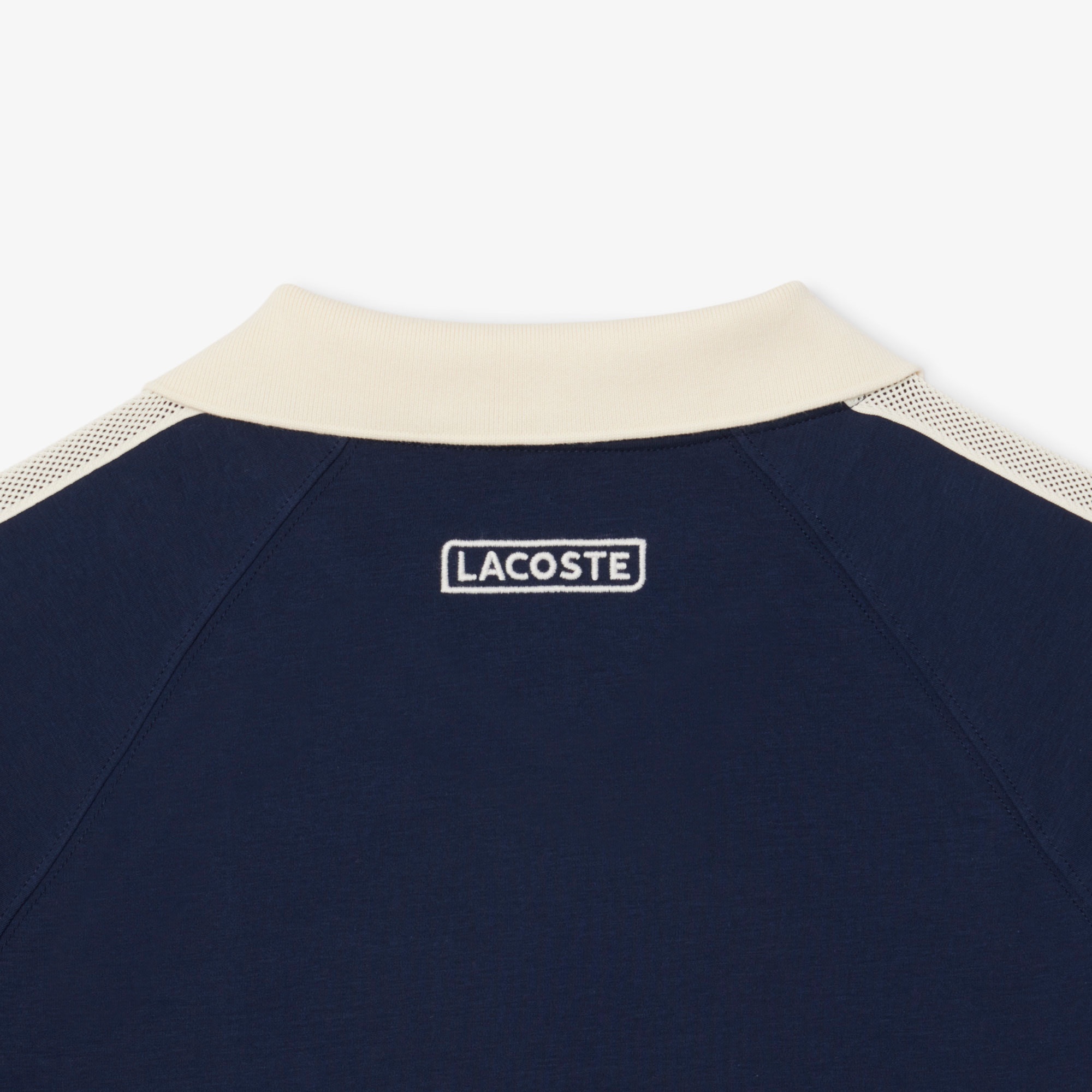 Lacoste Erkek Classic Fit Organik Pamuk Renk Bloklu Lacivert Polo
