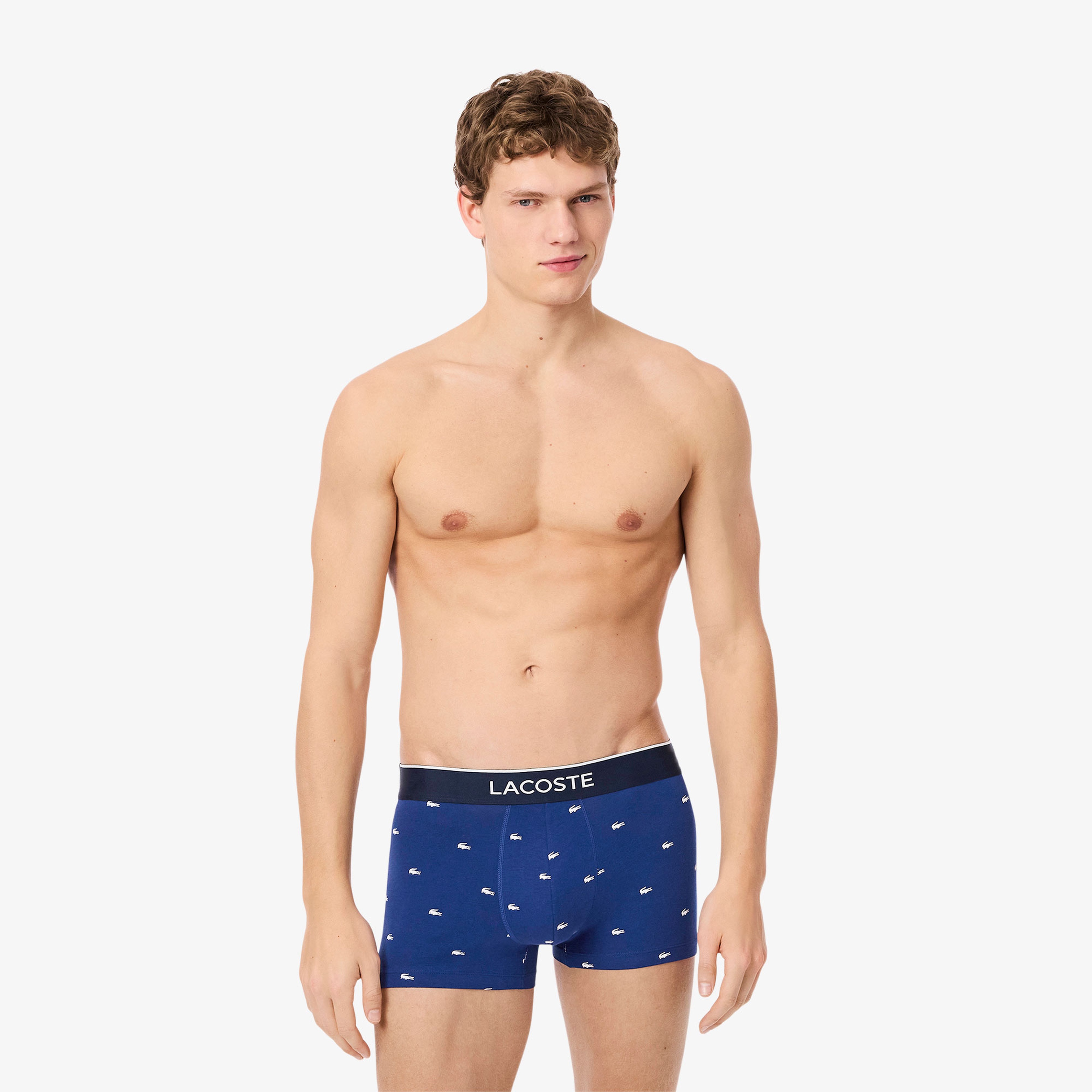 Erkek Desenli 3'lü Renkli Boxer