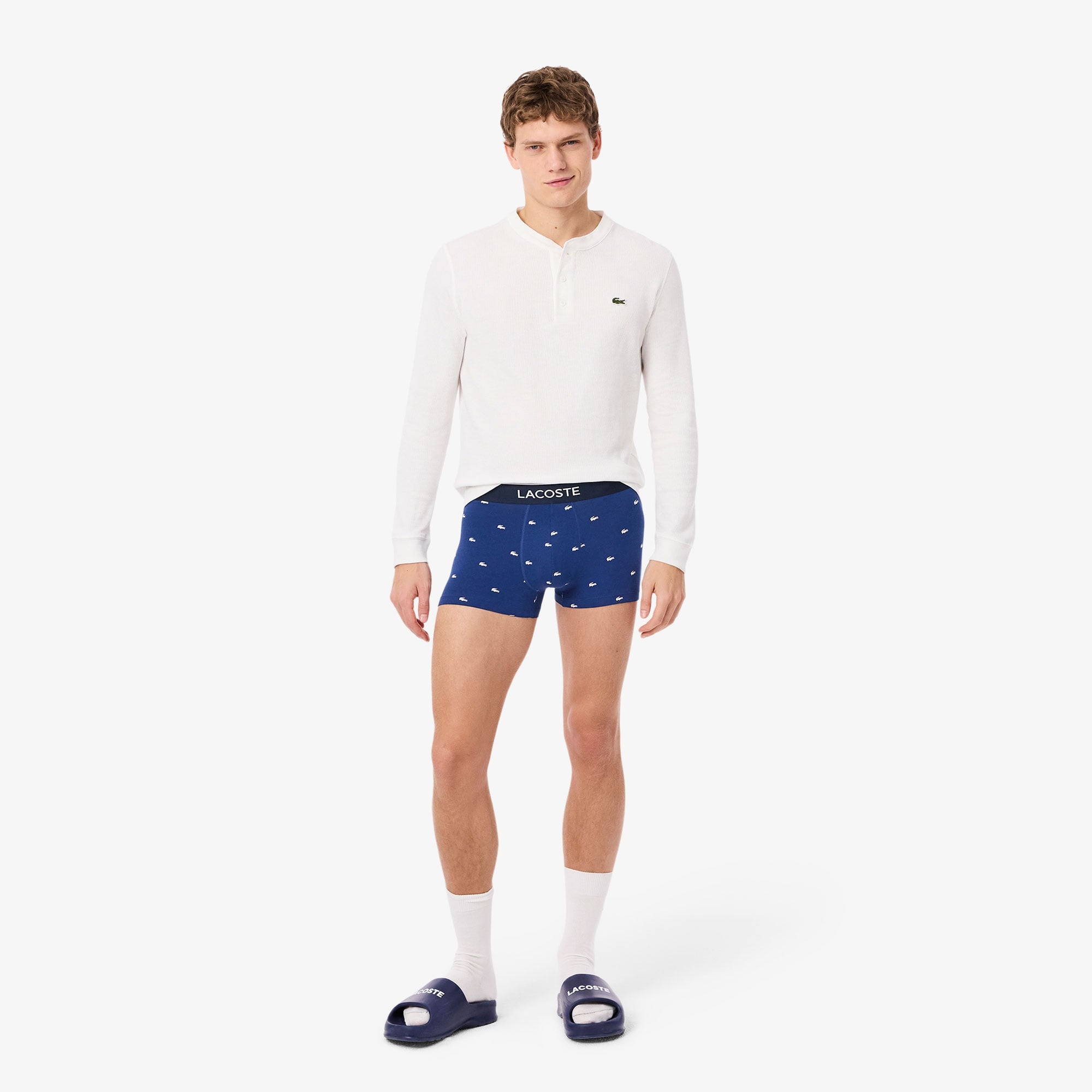 Erkek Desenli 3'lü Renkli Boxer