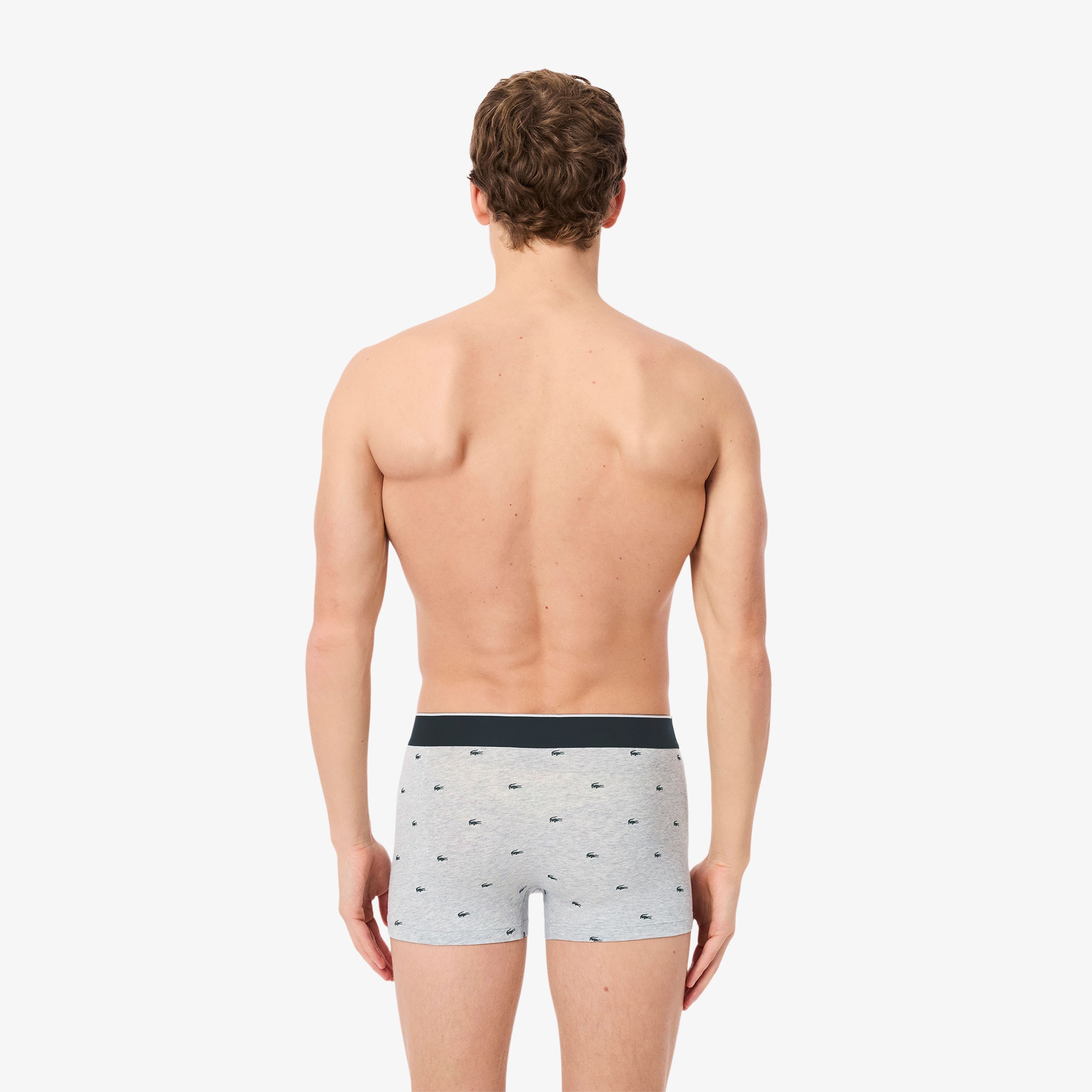 Erkek Desenli 3'lü Renkli Boxer