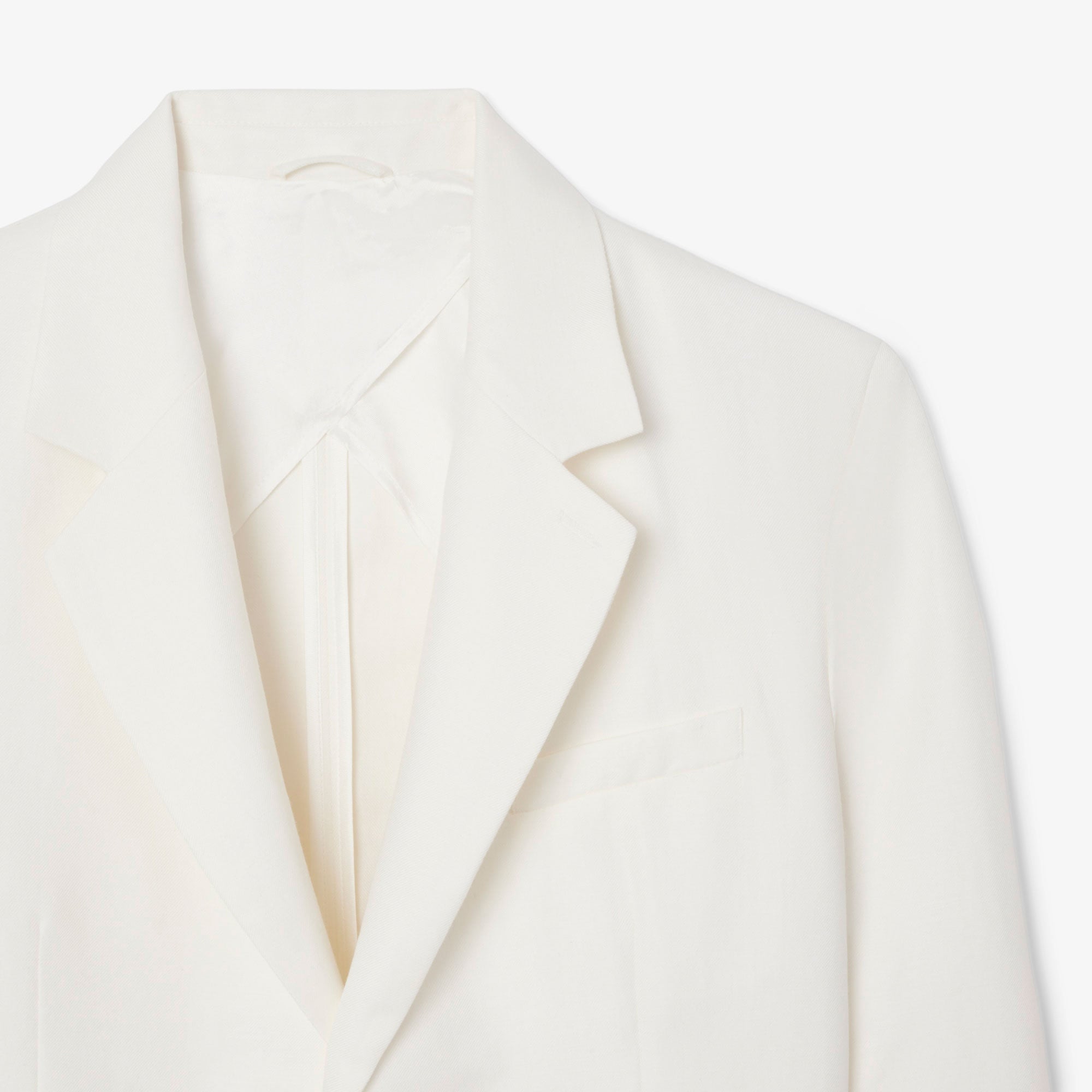 Lacoste Erkek Regular Fit Keten Beyaz Ceket