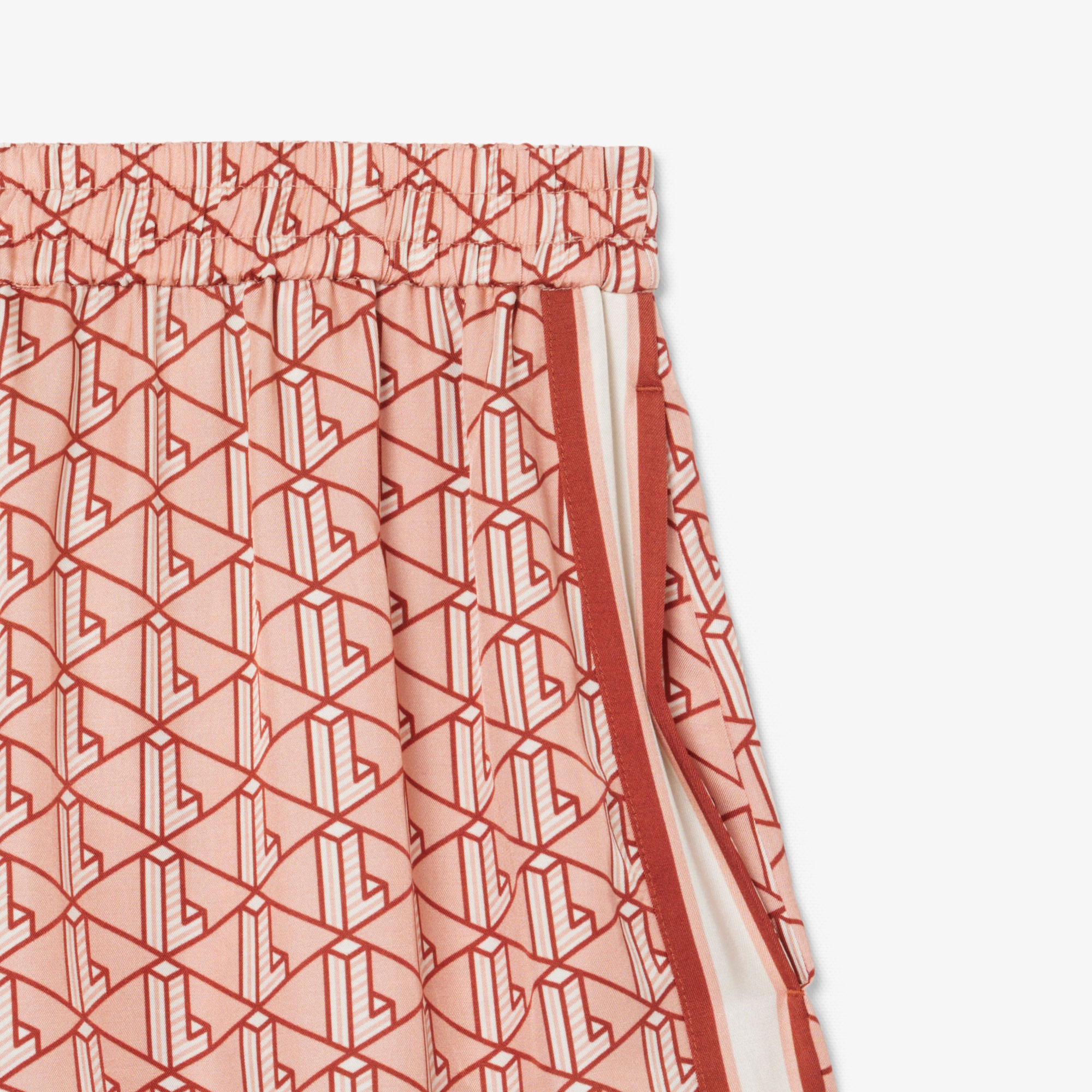 Lacoste Kadın Monogram Turuncu Şort