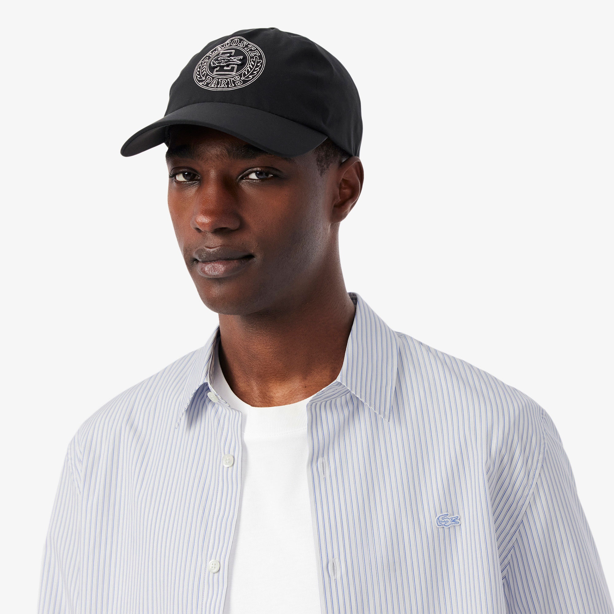 Lacoste Erkek Regular Fit Çizgili Açık Mavi Gömlek