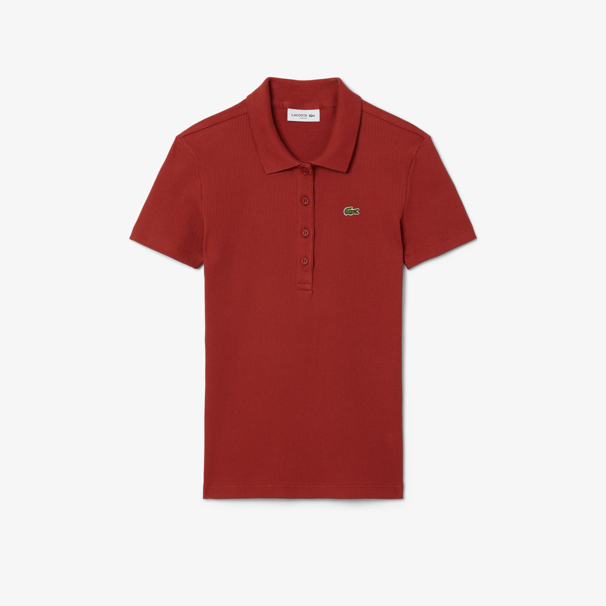 Lacoste L.12.D Kadın Slim Fit Organik Pamuk Kırmızı Polo