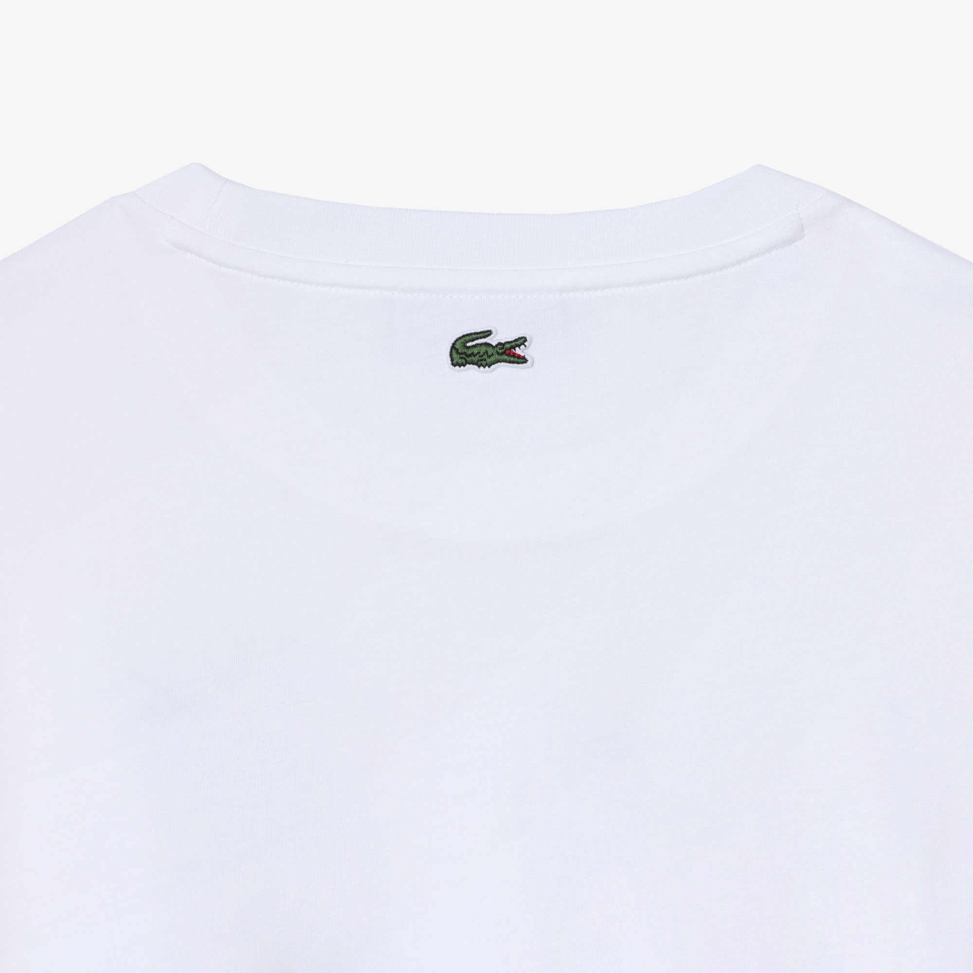 Lacoste Kadın Bisiklet Yaka Beyaz T-Shirt