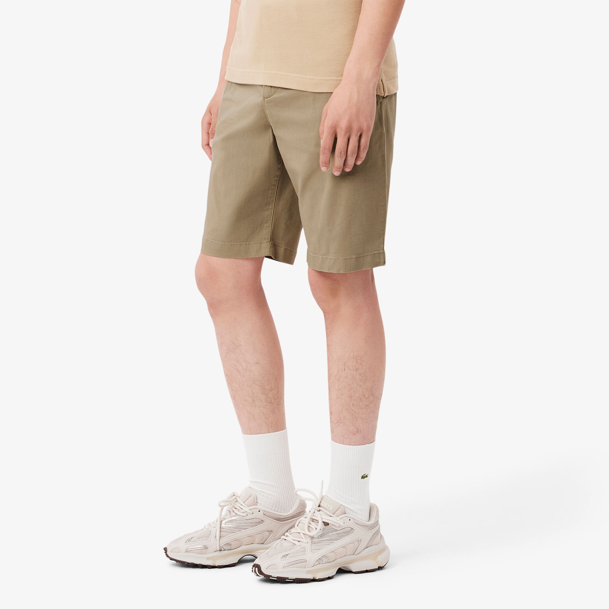 Lacoste Erkek Slim Fit Bej Bermuda Şort
