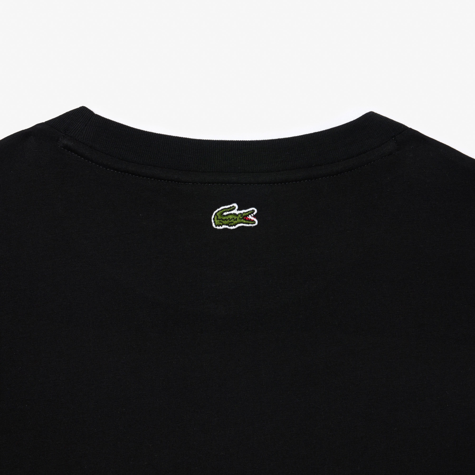 Lacoste Kadın Bisiklet Yaka Siyah T-Shirt